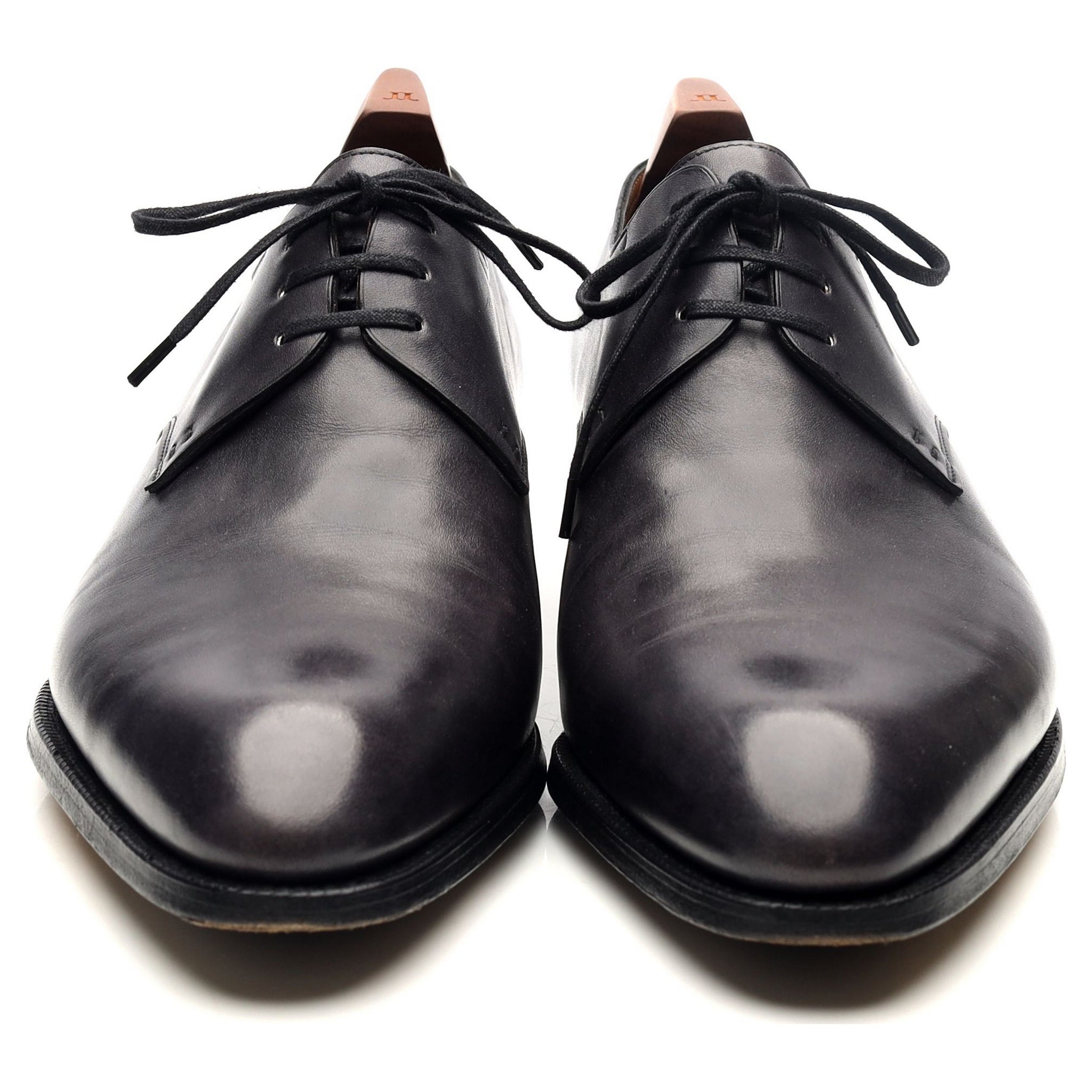John Lobb Saint Crepin 2013 derby cuir noir UK 8.5