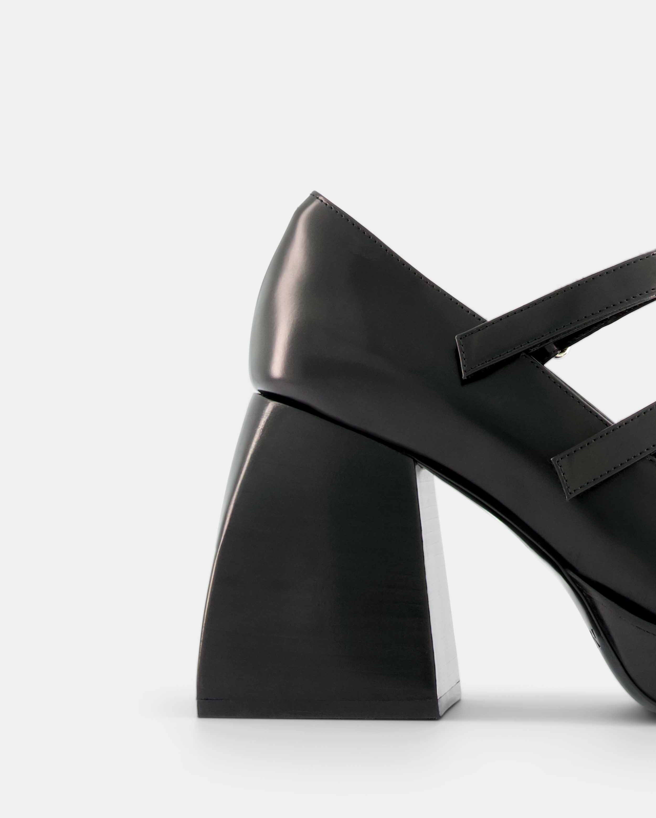 Nodaleto Bulla Babies 90 babies noir verni talon 9 cm