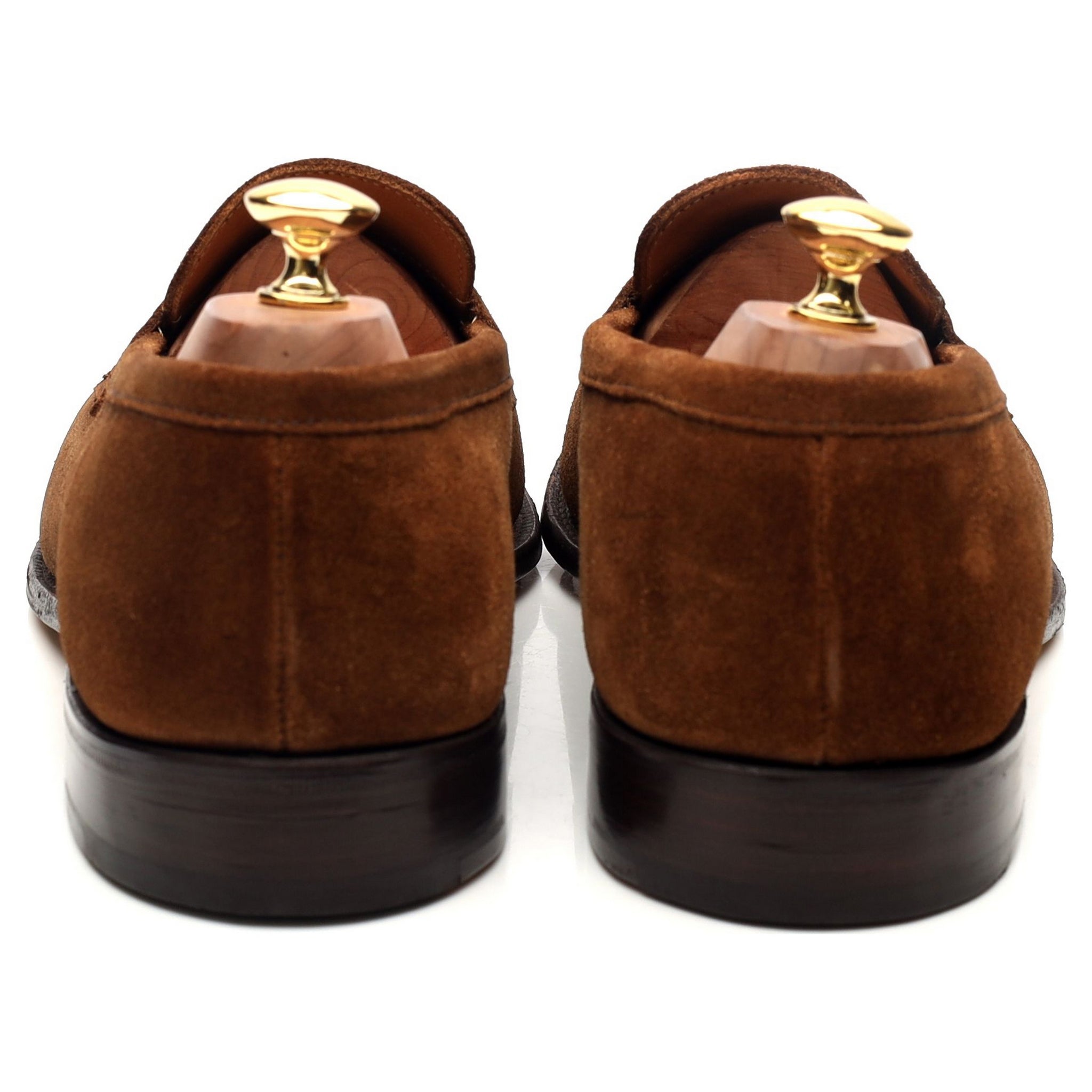 Tricker's Harvard mocassins daim marron pointure UK 10,5