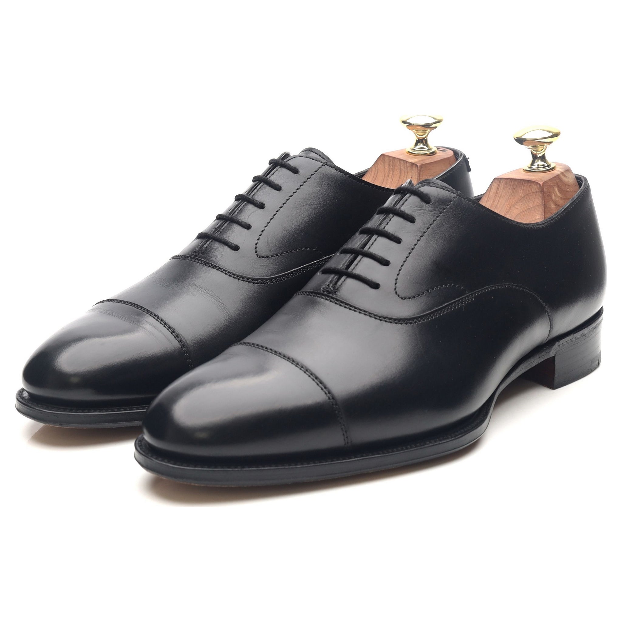 Alfred Sargent Armfield oxford cuir noir UK 7