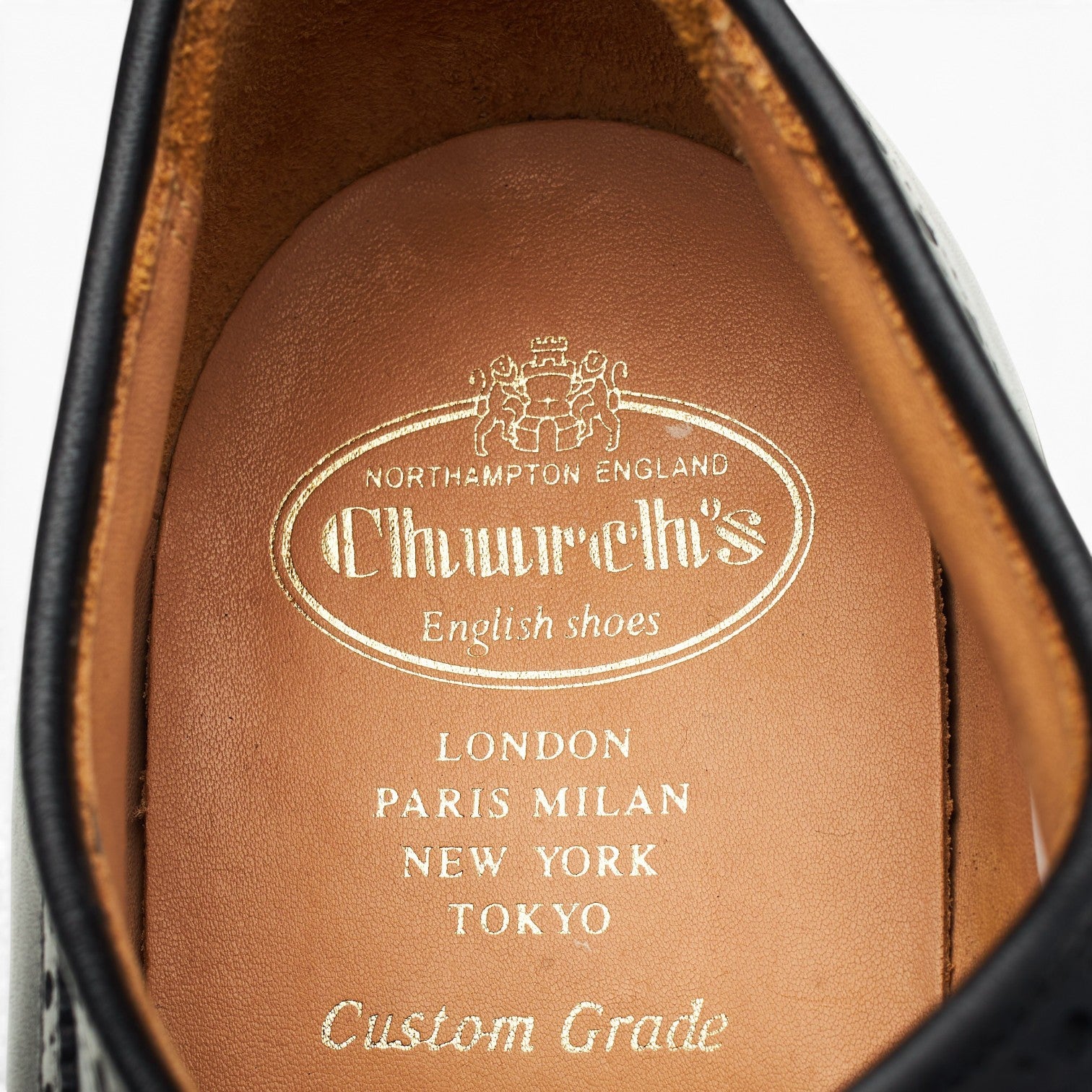 Church’s Grafton derby brogue cuir noir pointure 10 G