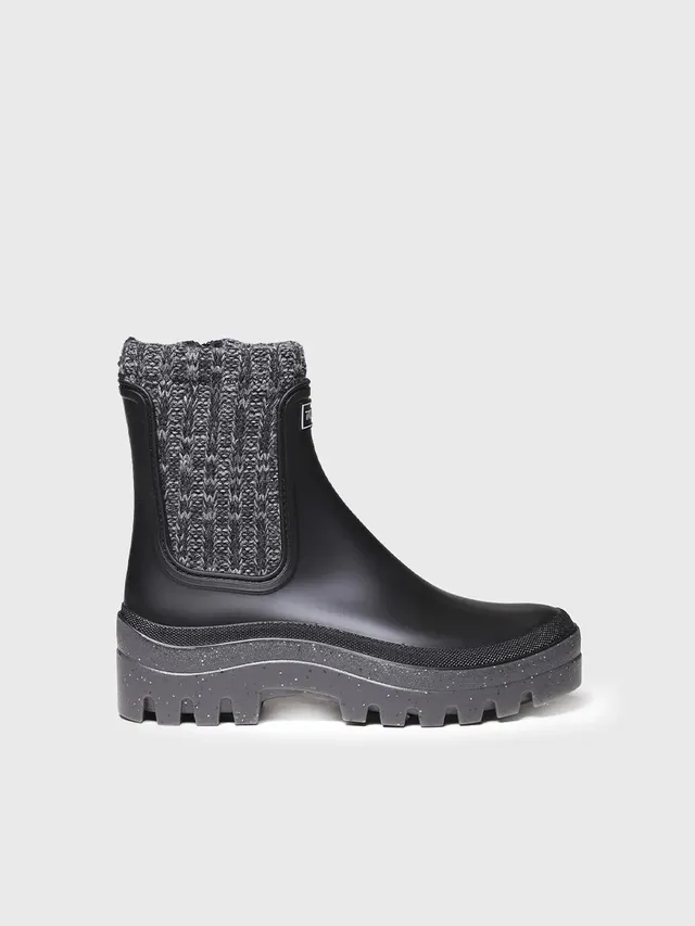 Toni Pons Camos bottine pluie femme noire imperméable