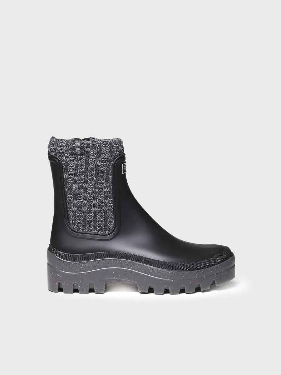 Toni Pons Camos bottine pluie femme noire imperméable