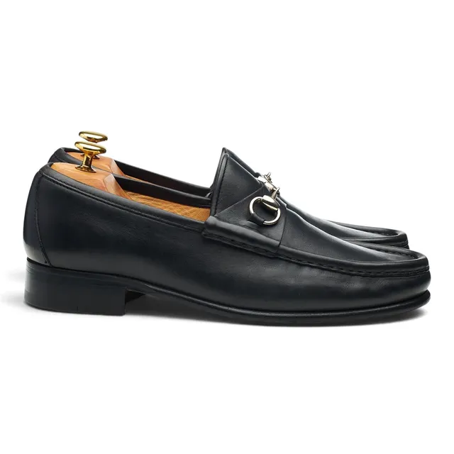 Gucci mocassin mors cuir noir pointure UK 8.5