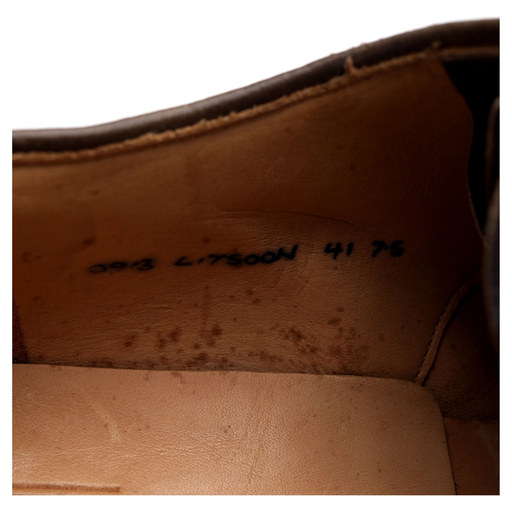 Dunhill Litsoon derby suède pierre UK 7.5