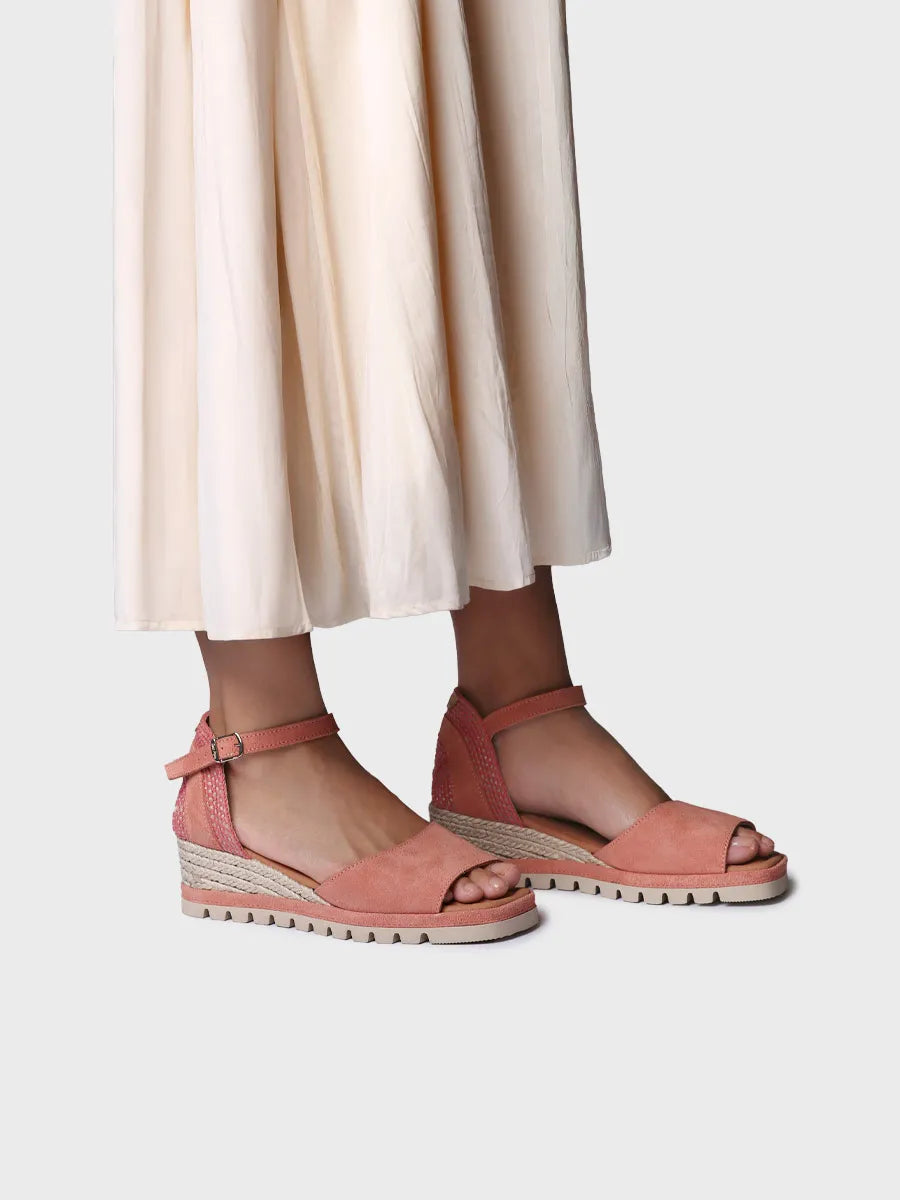Toni Pons Brisa espadrilles compensées cuir bout ouvert talon 5 cm