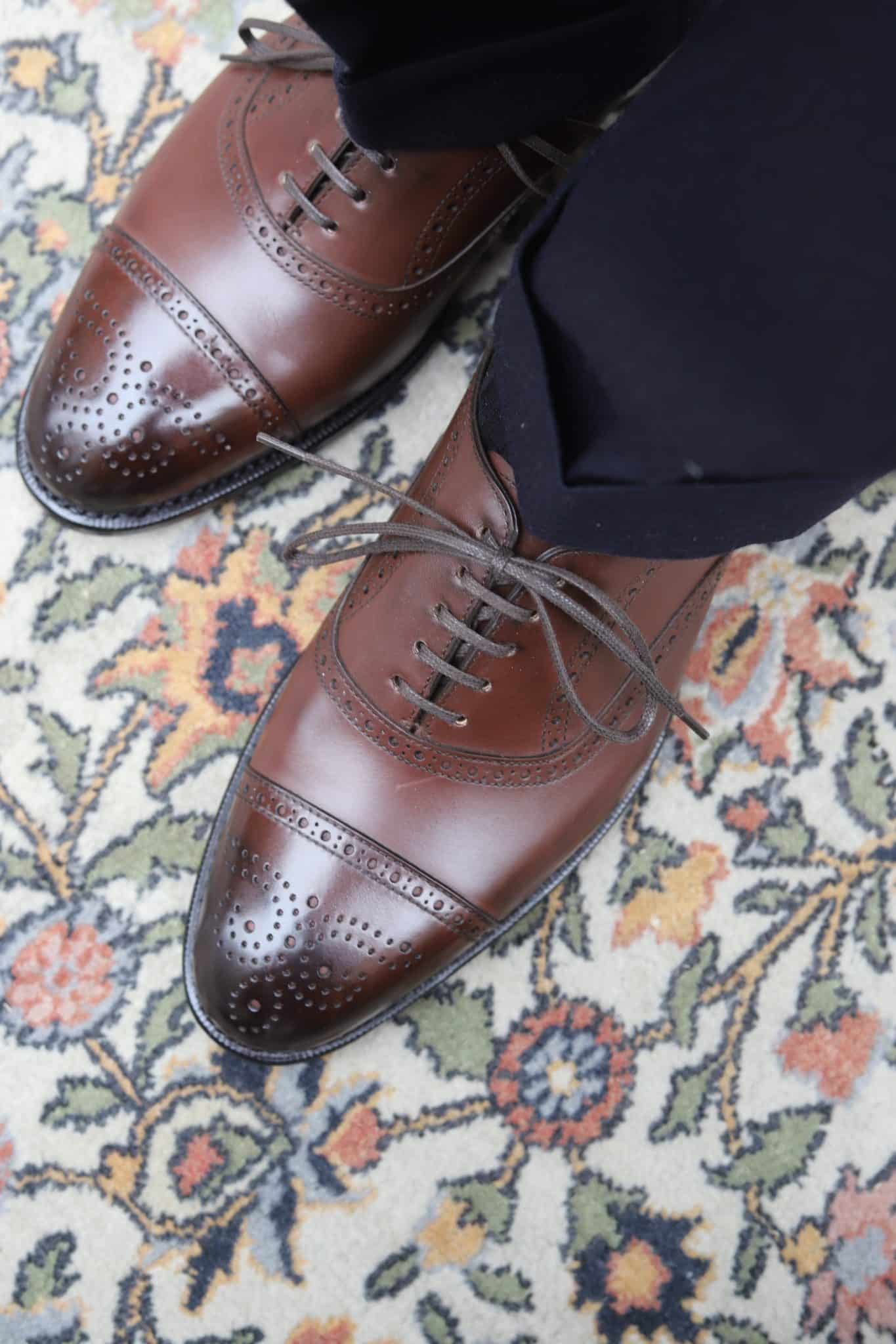 Malfroid Rosewood II richelieu cuir marron