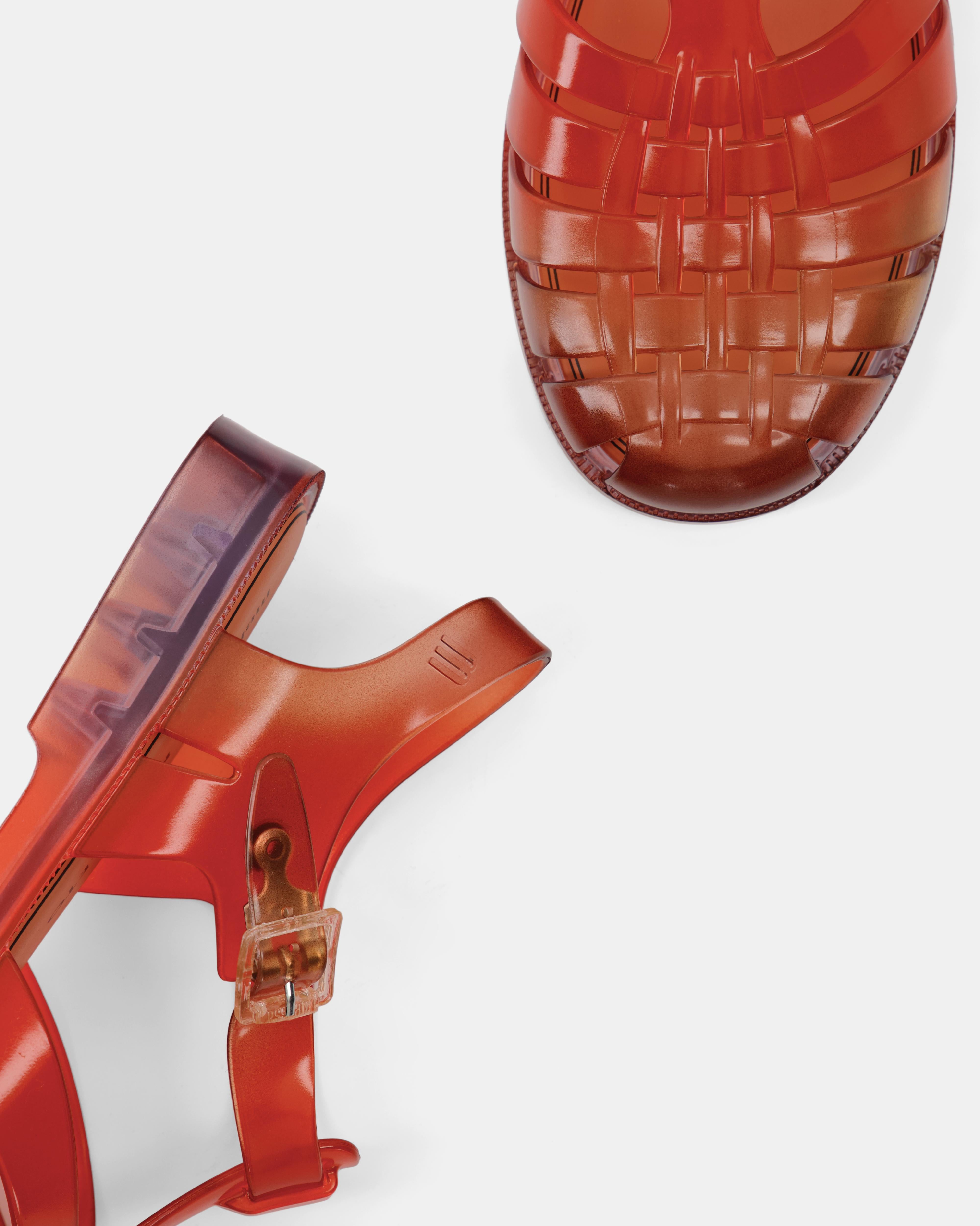 Nodaleto x Melissa Possession sandales tangerine sunset confort