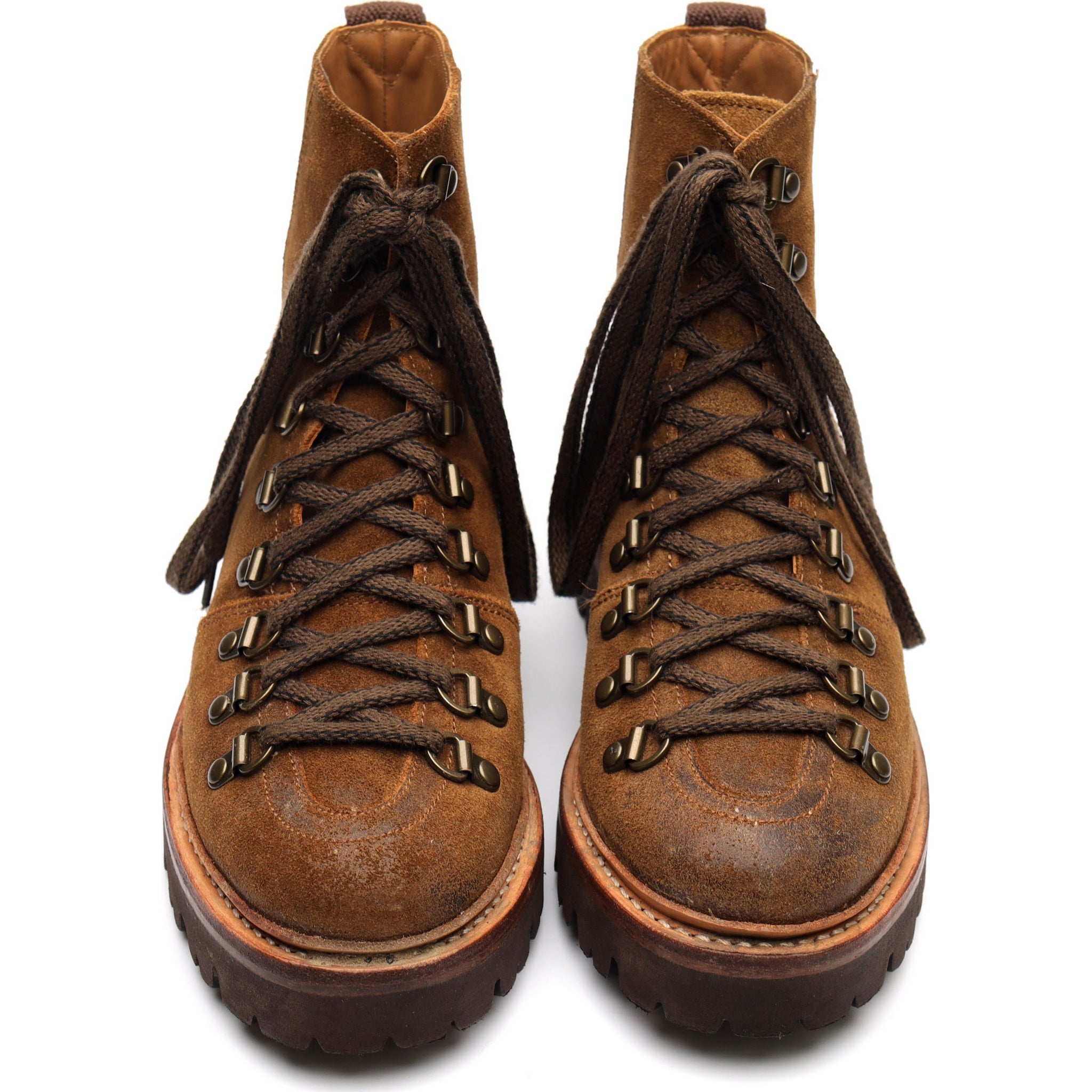Grenson Nanette bottines randonnee daim marron pointure UK 4