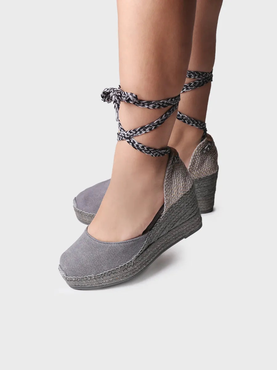 Toni Pons Lisboa espadrilles compensées femme coton 7 cm