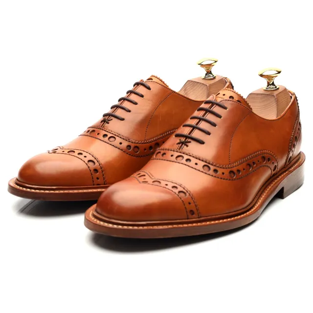 Barker richelieu brogue cuir marron pointure 39