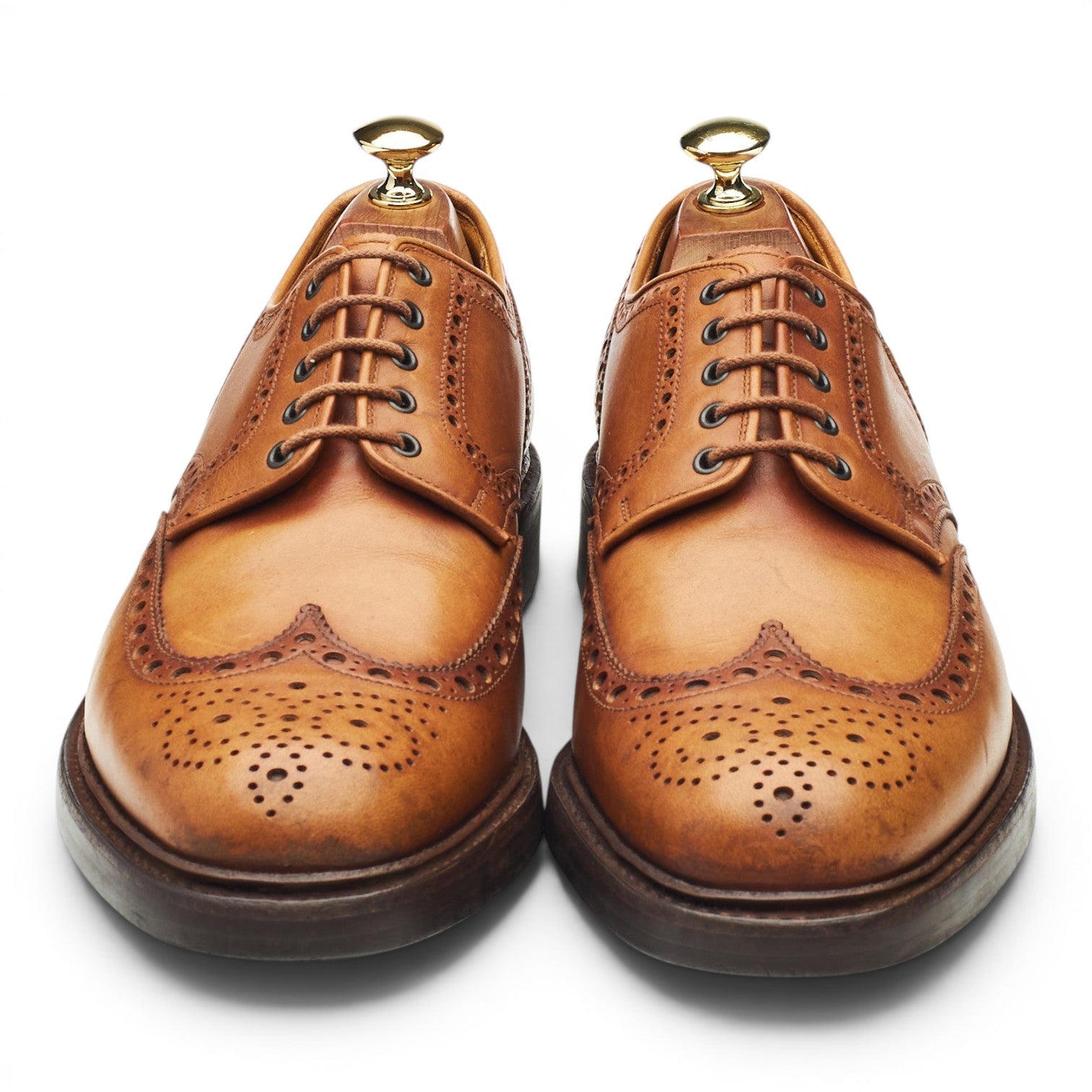 Crockett & Jones Warwick Derbys cuir tan pointure 8 UK