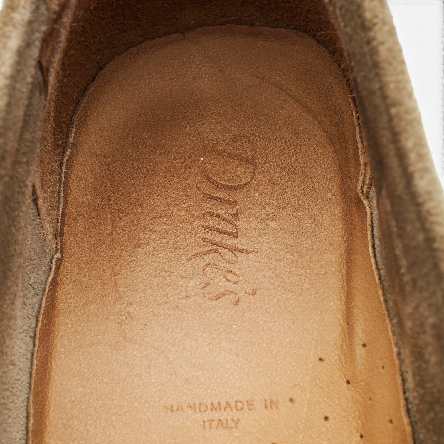 Drake’s Canal mocassin daim sable UK 8