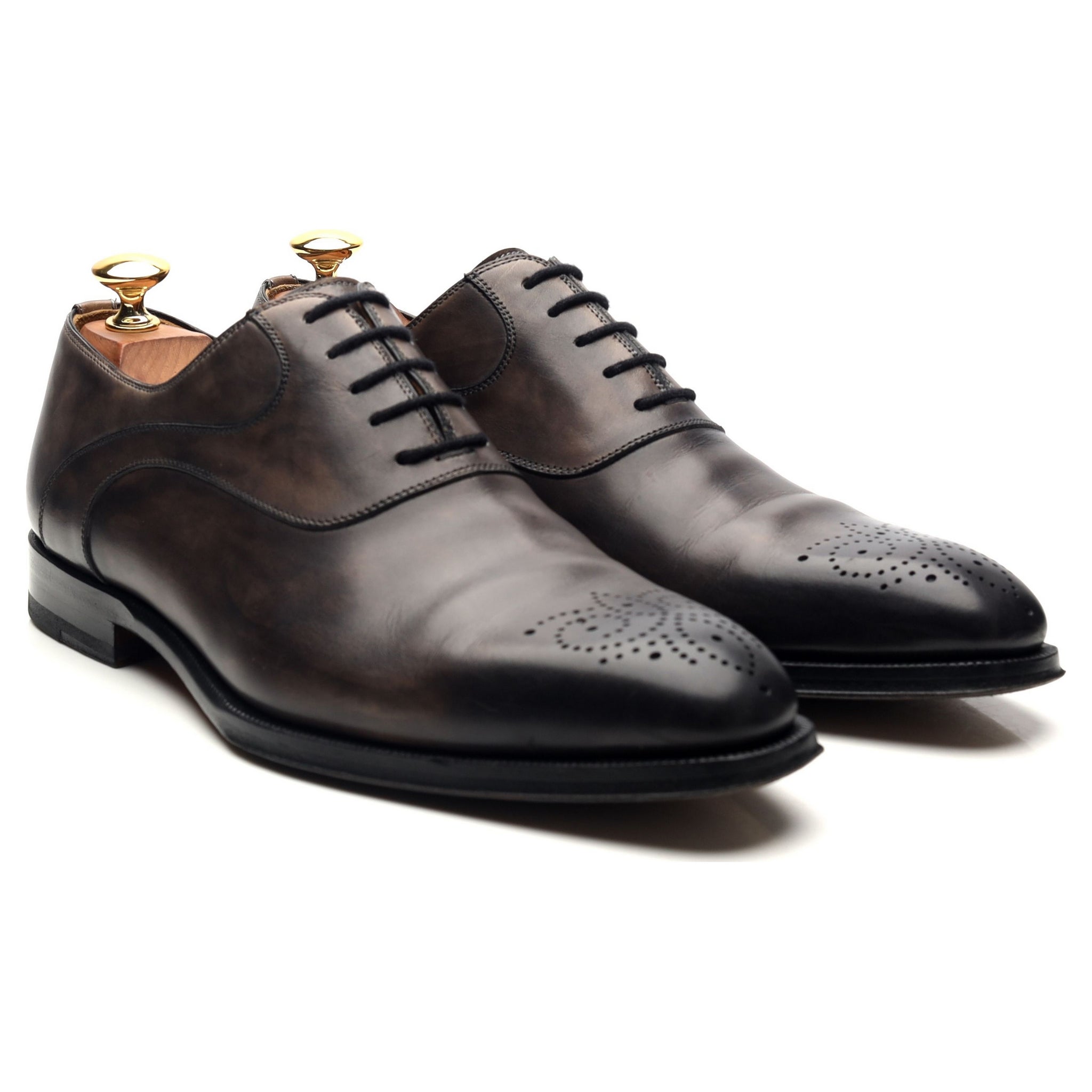 Magnanni oxford cuir gris pointure UK 6