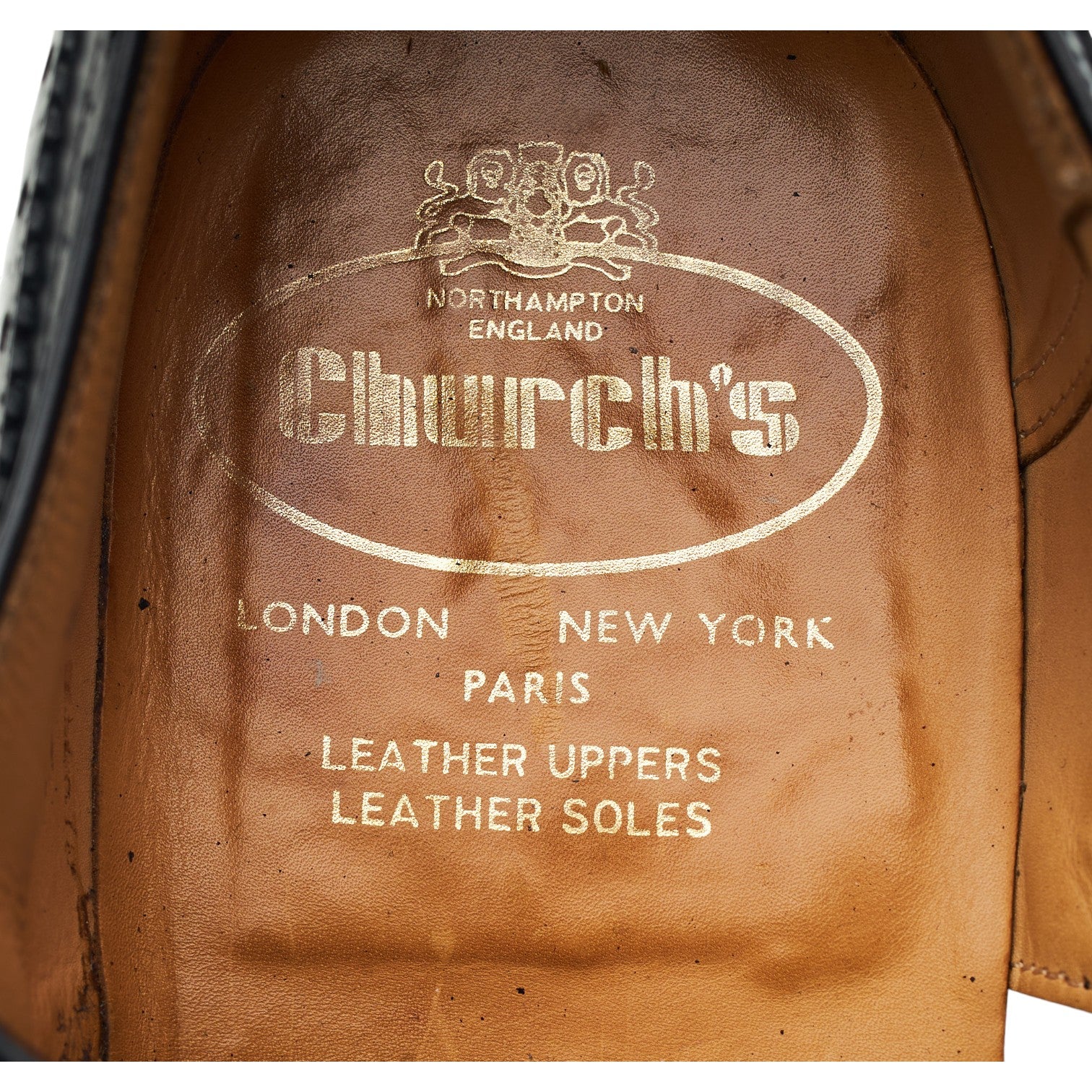 Church's richelieu brogues cuir noir 8,5