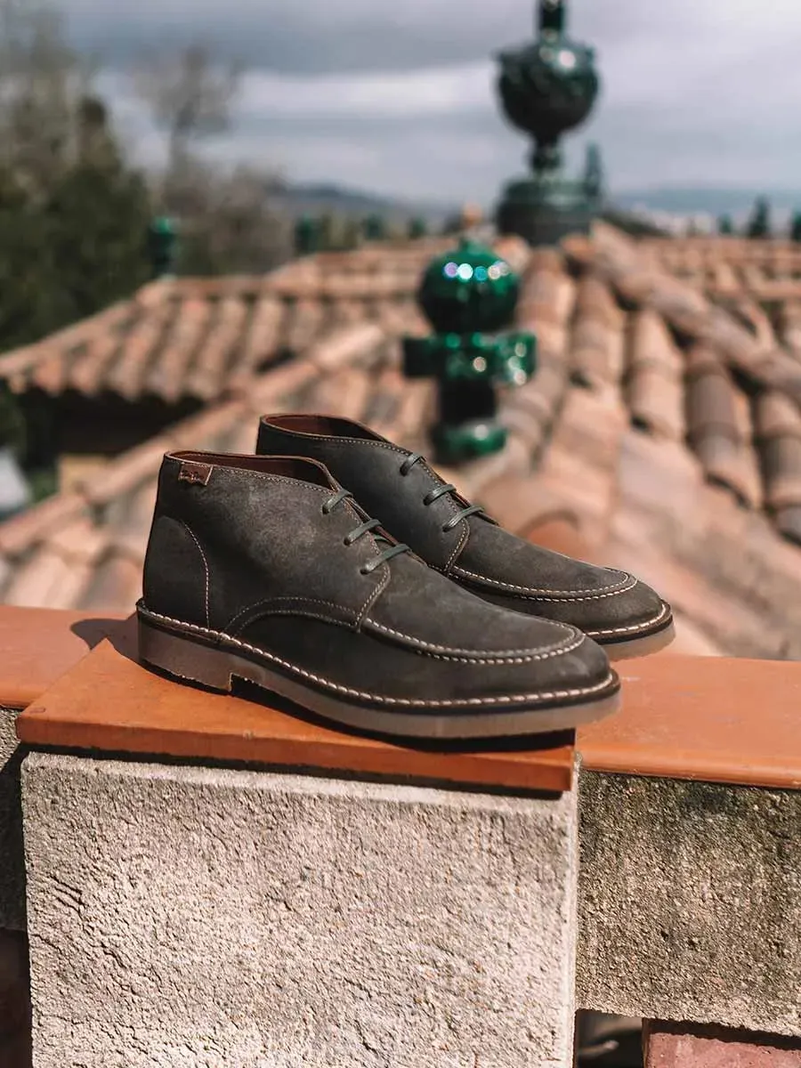 Toni Pons James-SW boots homme suède à lacets kaki