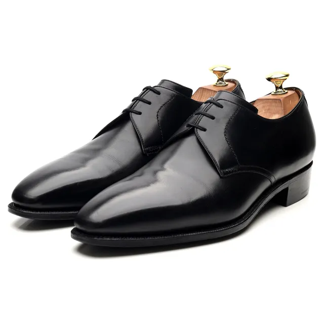 Corthay Sergio derby cuir noir UK 8,5 lisse