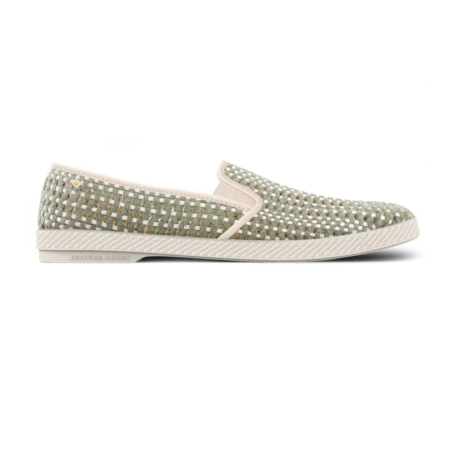 Rivieras Classic Roma espadrilles kaki tissé ajouré