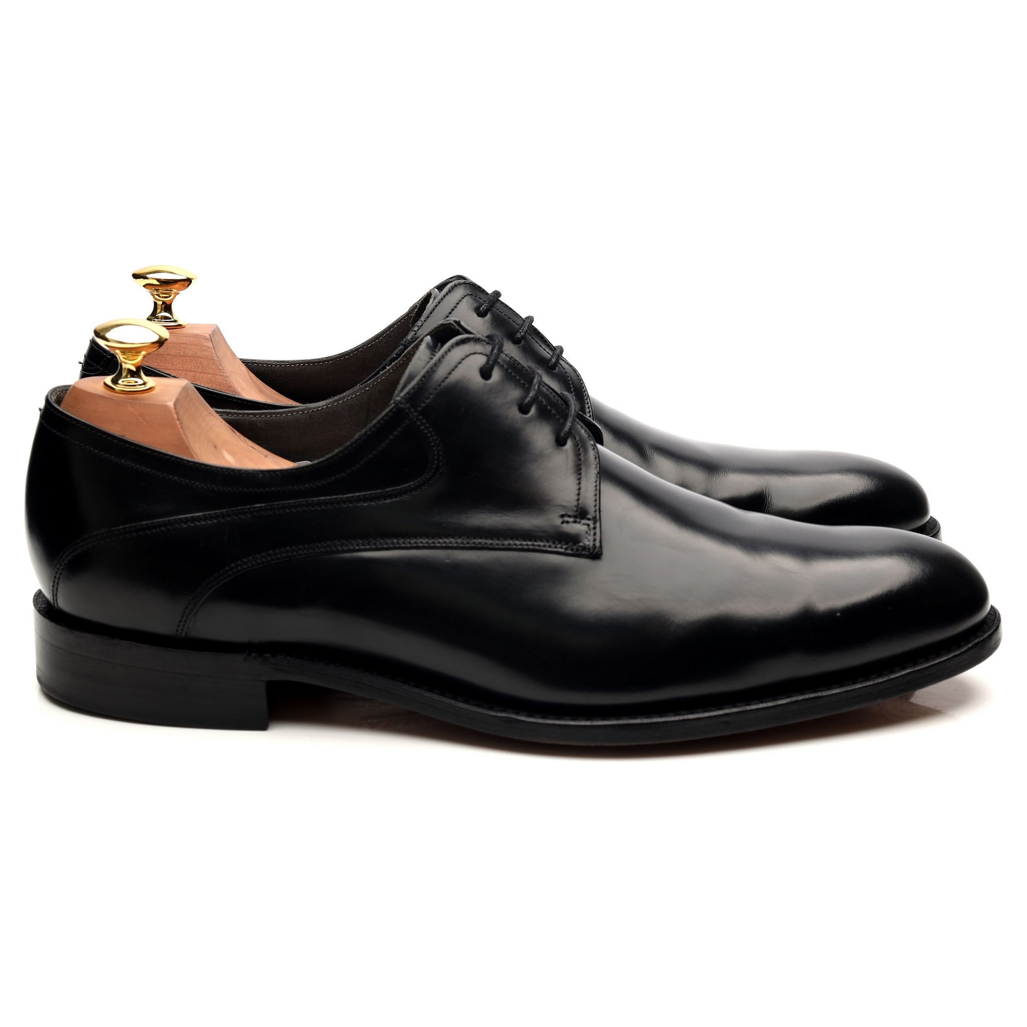 Barker Wickham derbies cuir noir brillant UK 9 G