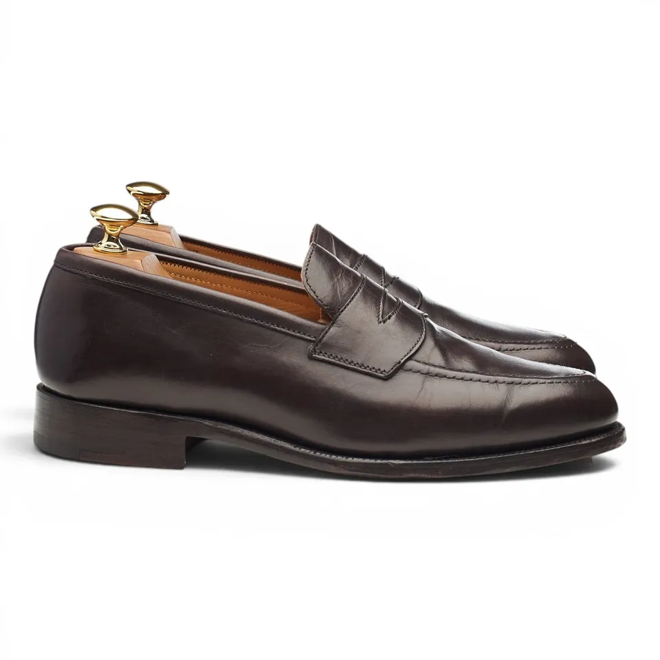 Tricker's Havard mocassin cuir marron UK 6,5 semelle cuir
