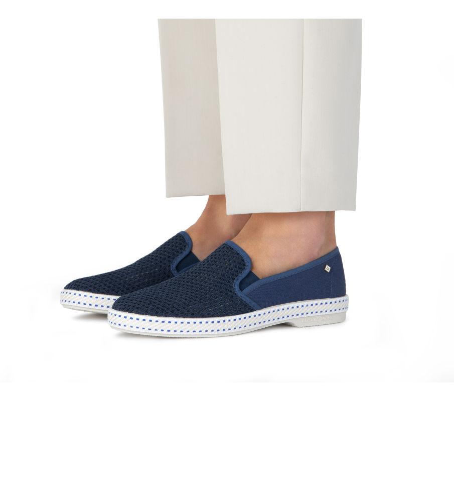 Rivieras Classic Toile Filet 2014 espadrilles bleu