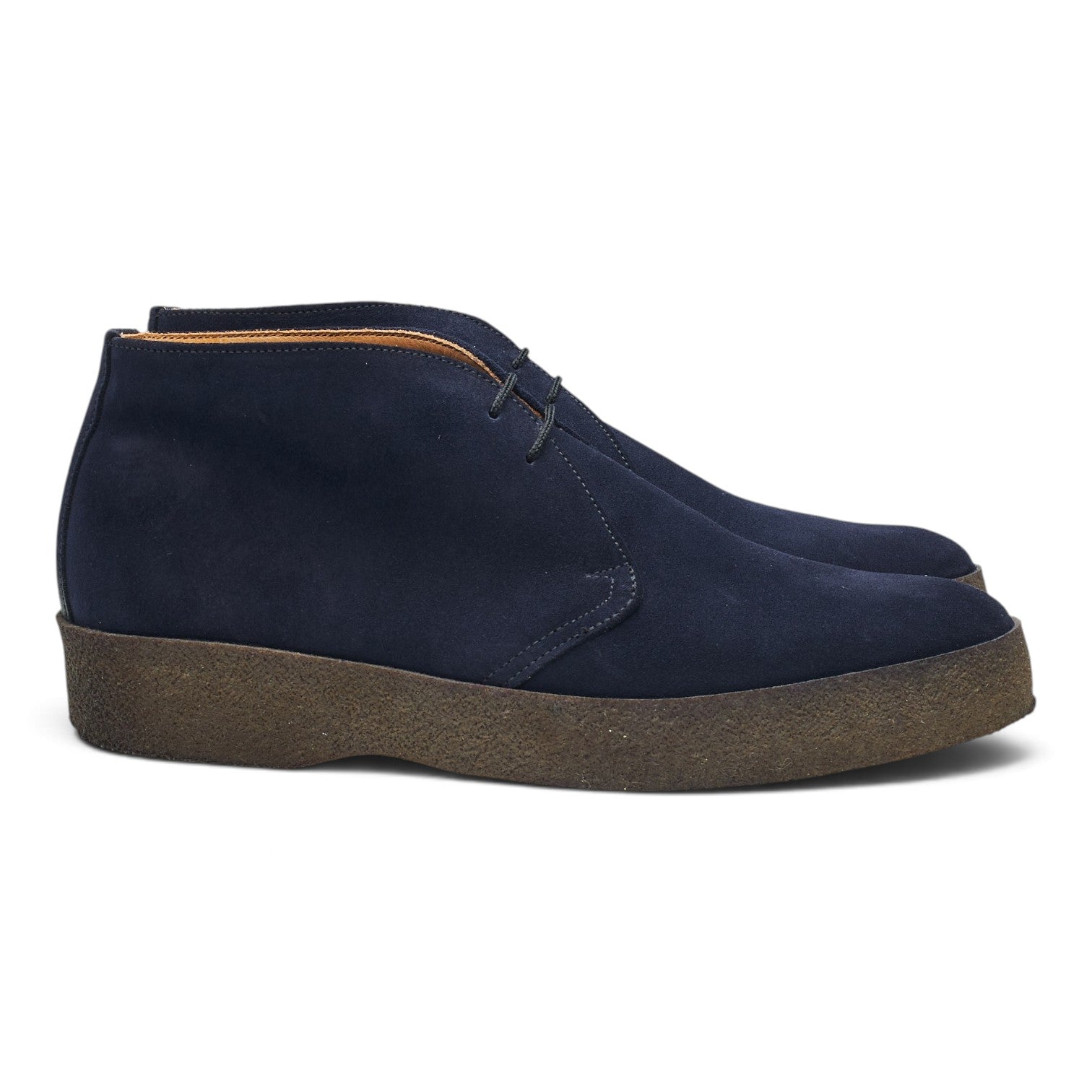 Sanders Hi-Top bottines chukka daim bleu UK 8.5