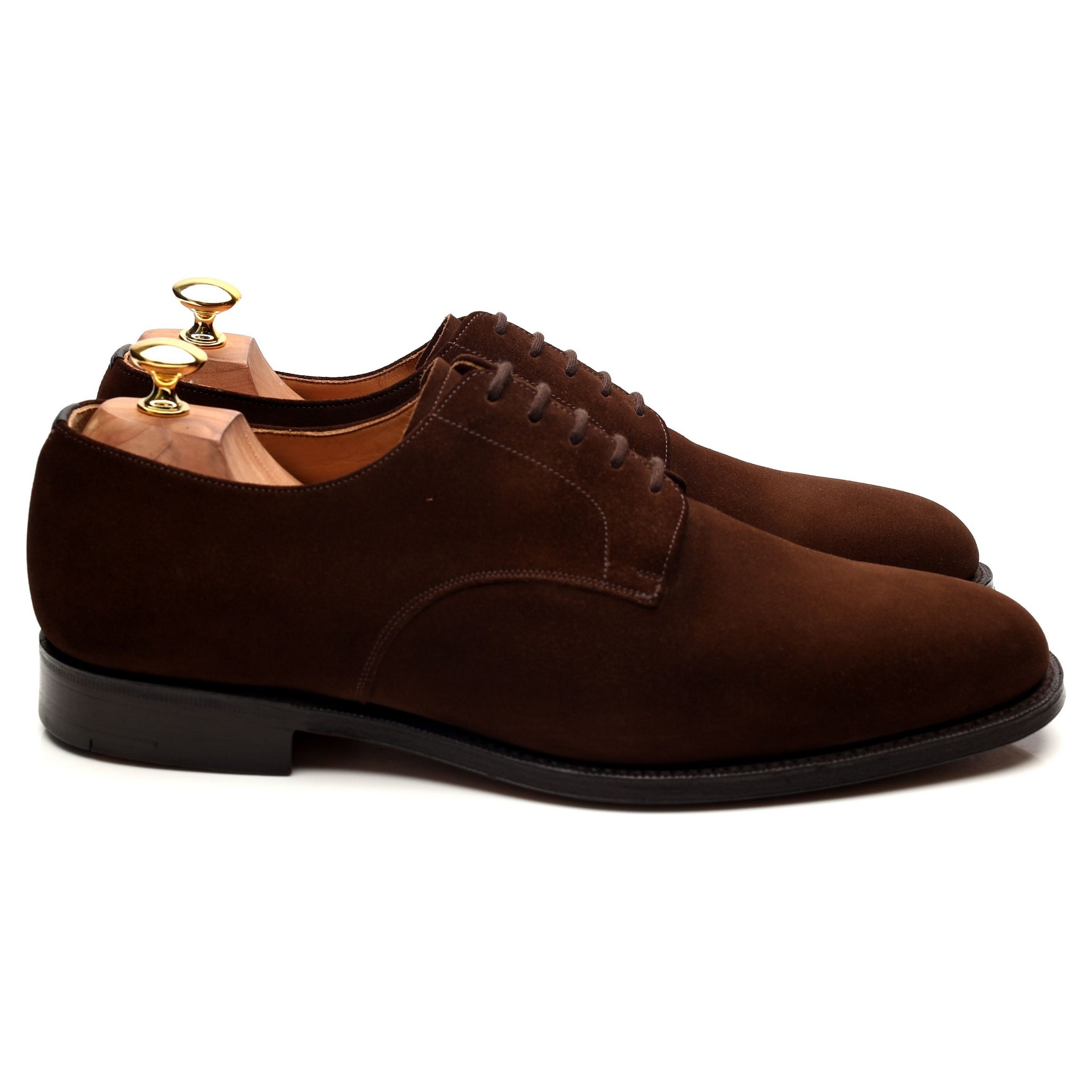 Church's Cranfield derby daim marron pointure UK 10 H