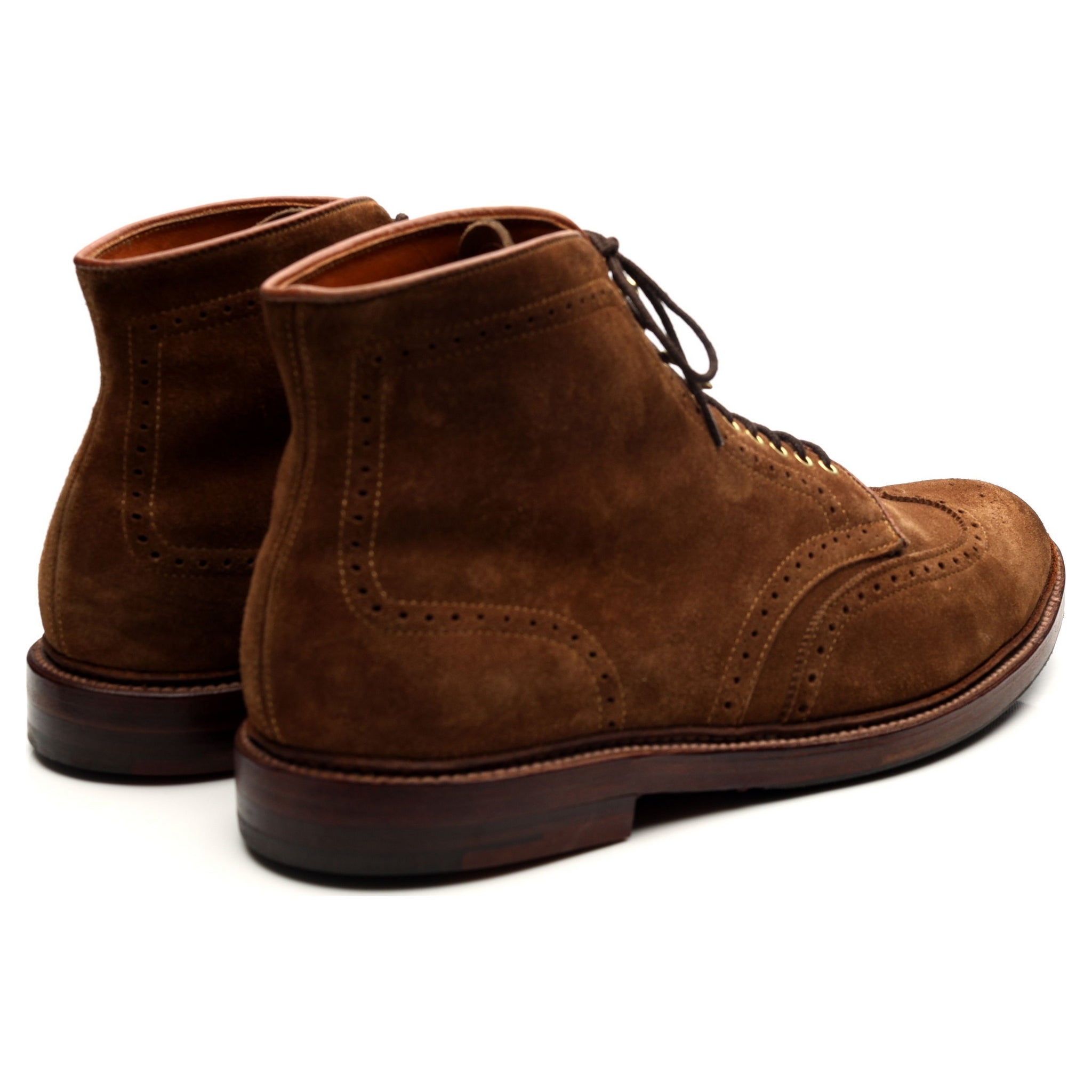 Alden D7801 boots daim marron UK 10.5