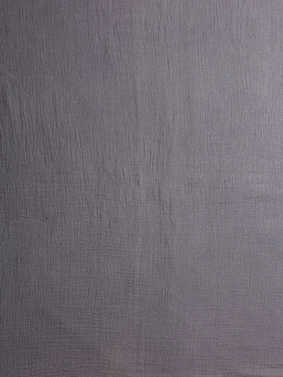 TONI PONS Fatima foulard coton gris 120 cm