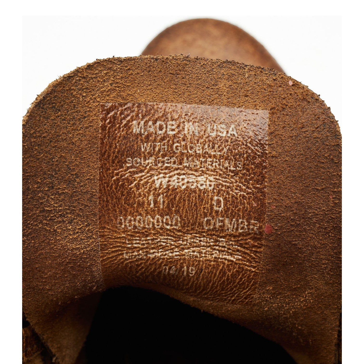 Wolverine 1000 Mile Boots cuir marron pointure UK 10
