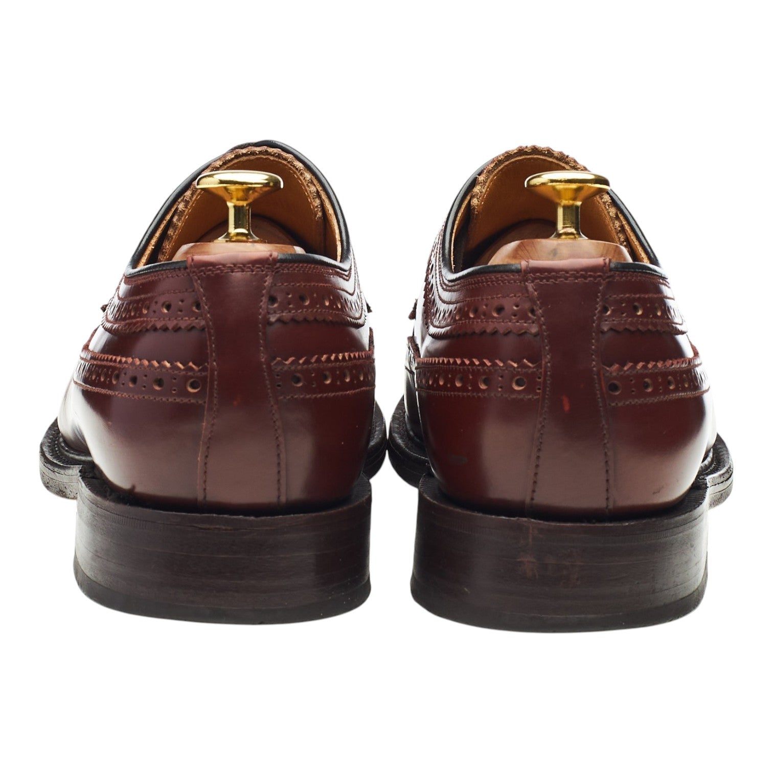 Loake 803 derbys brogues cuir bordeaux UK 8,5
