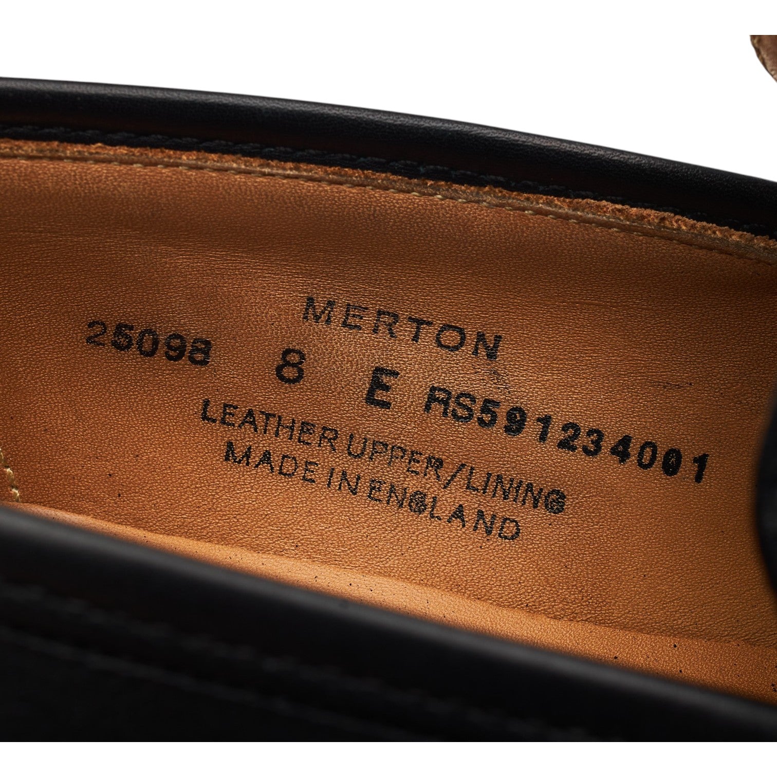 Crockett & Jones Merton mocassin cuir noir UK 8
