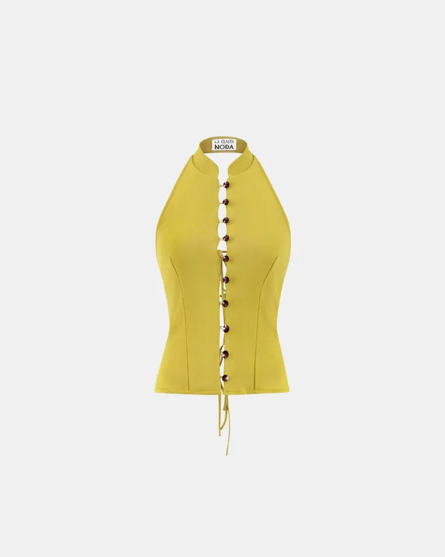 Nodaleto La Galpa for Noda Top haut Sunlight Gold viscose