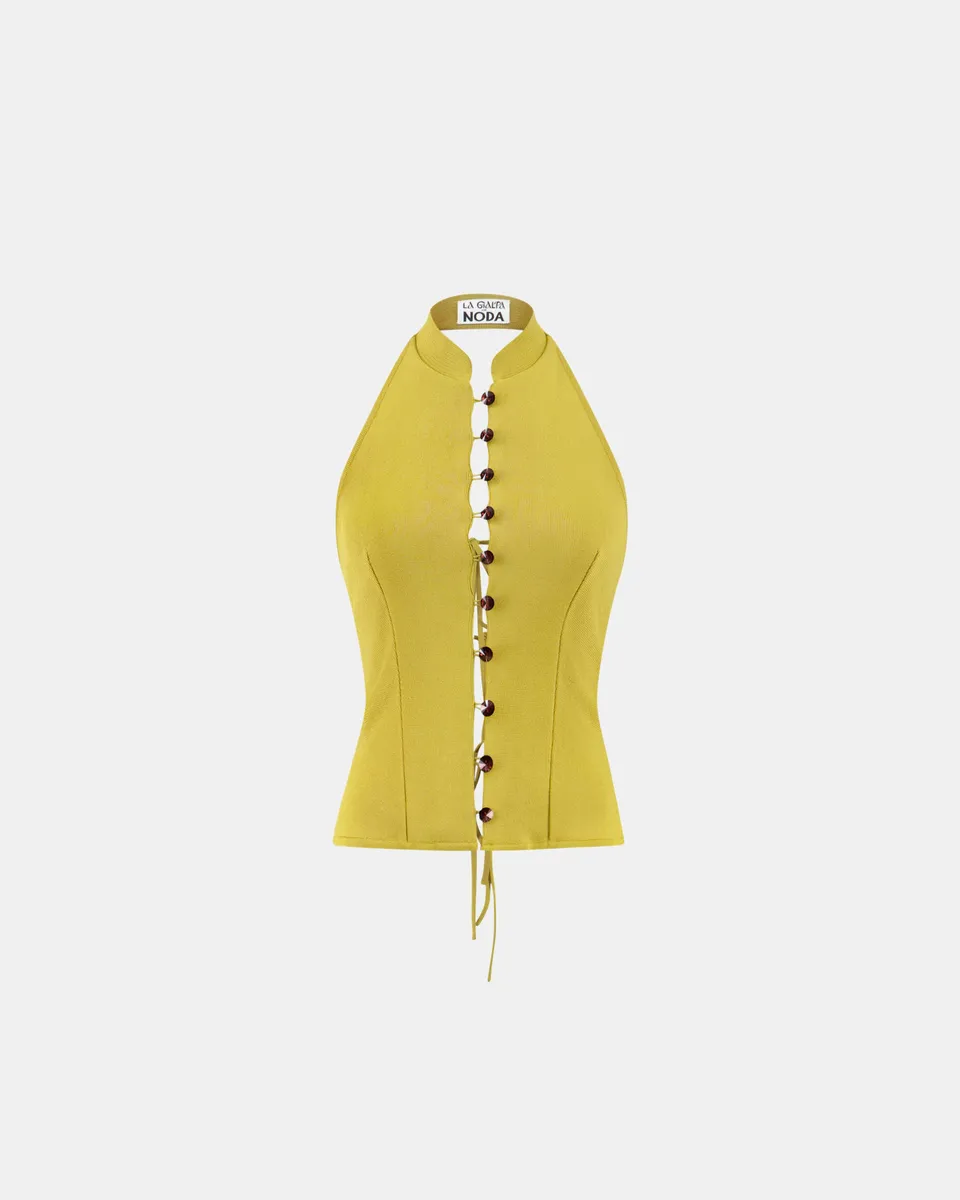 Nodaleto La Galpa for Noda Top haut Sunlight Gold viscose