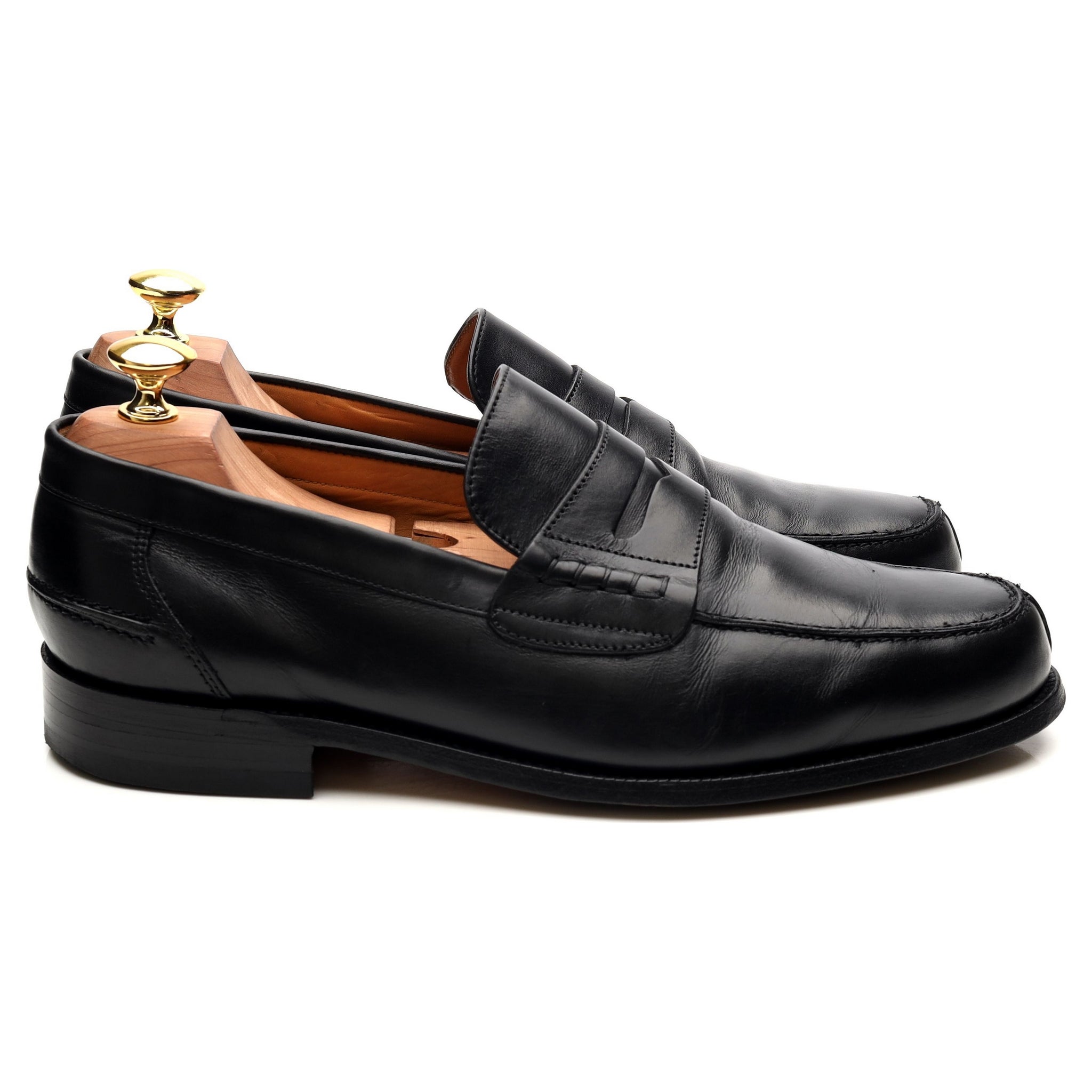 Mocassins Barker Barton cuir noir pointure UK 8 largeur G