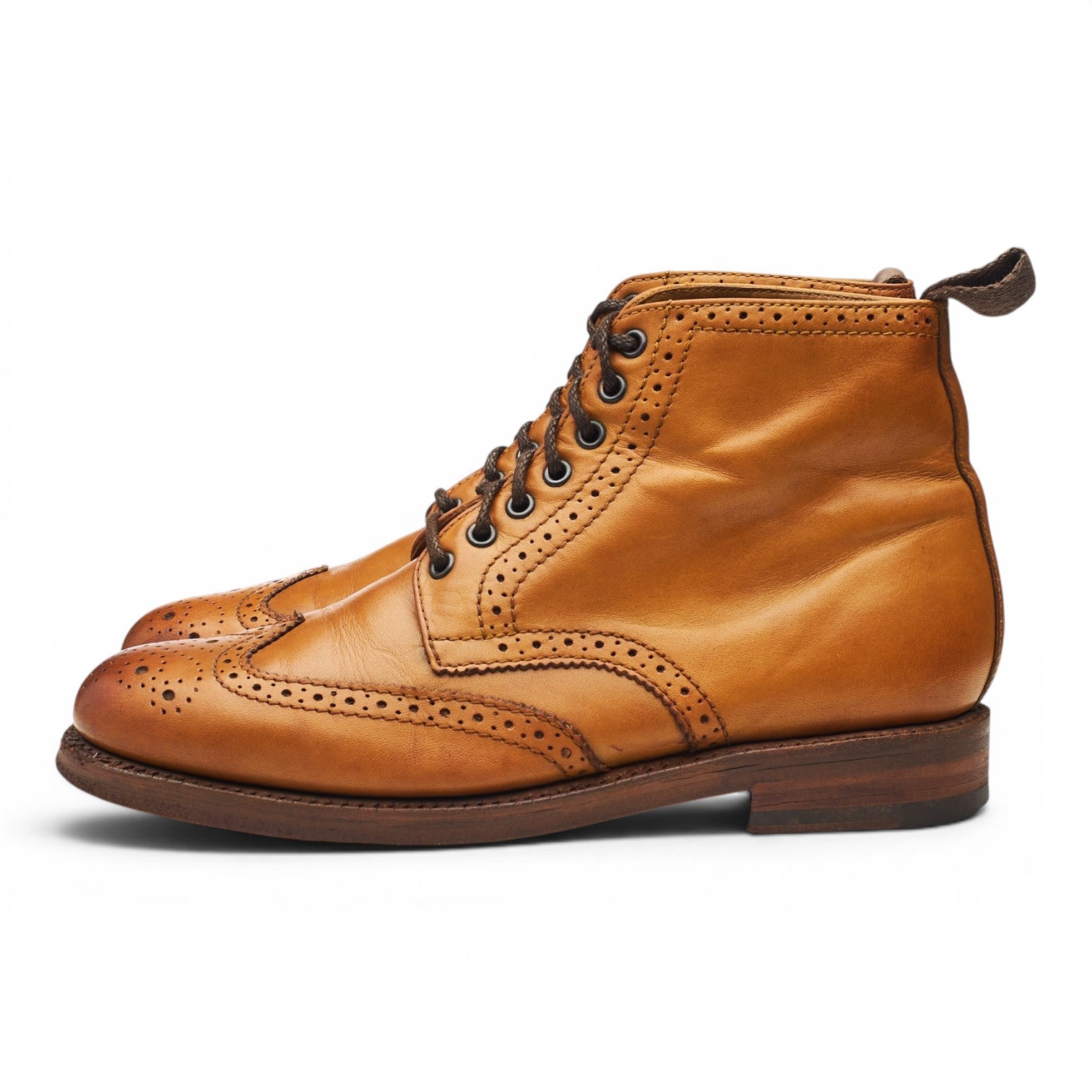 Grenson Sharp bottines brogues cuir camel UK 7