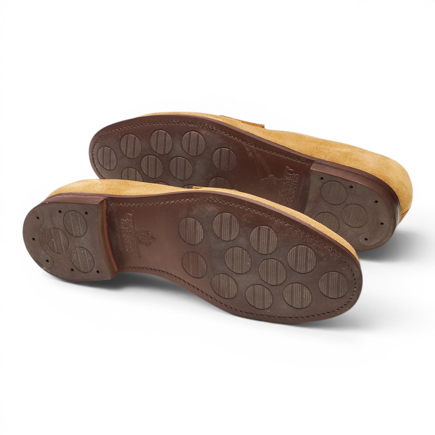 Crockett & Jones Harvard 2 mocassins daim marron UK 8