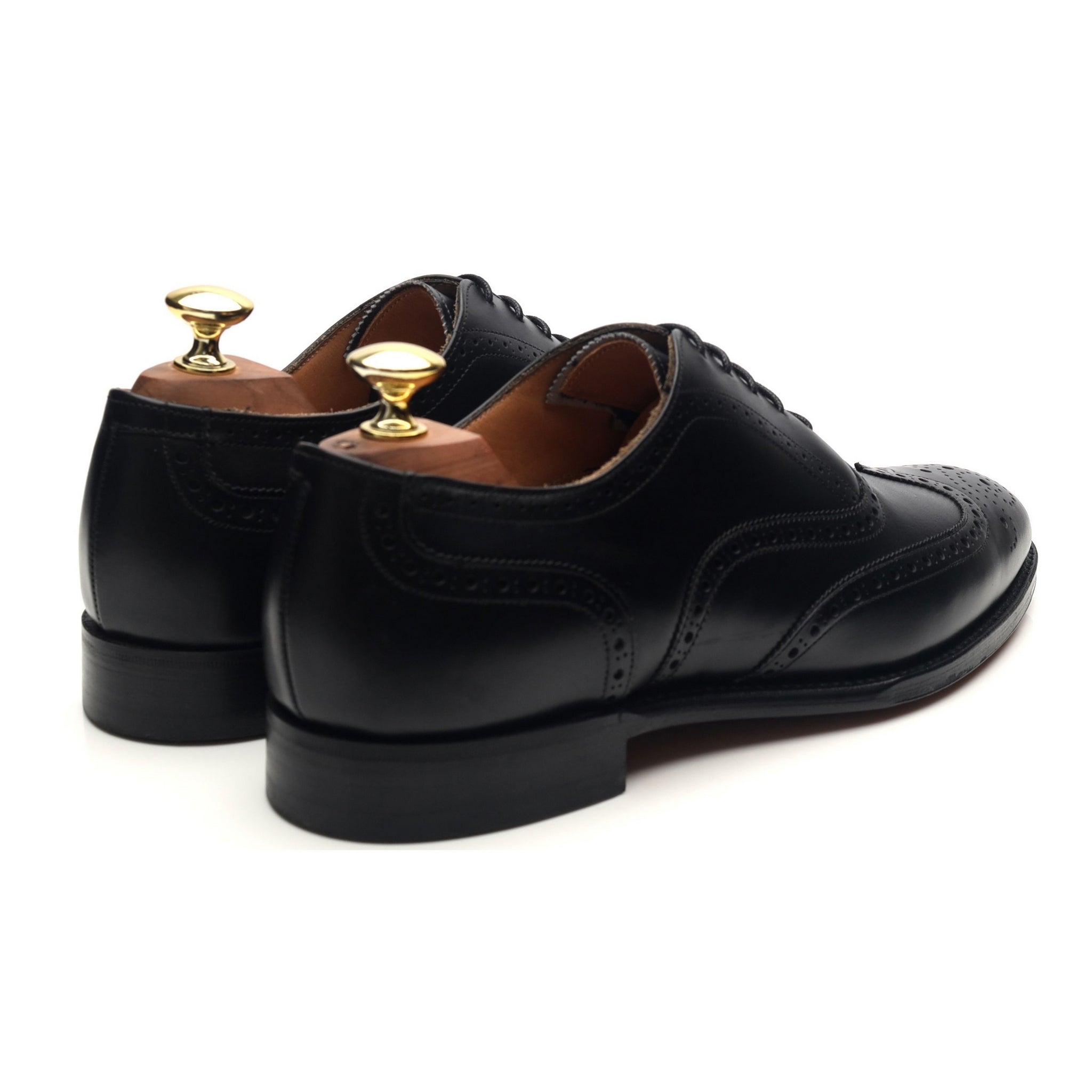 New & Lingwood brogues cuir noir UK 7.5