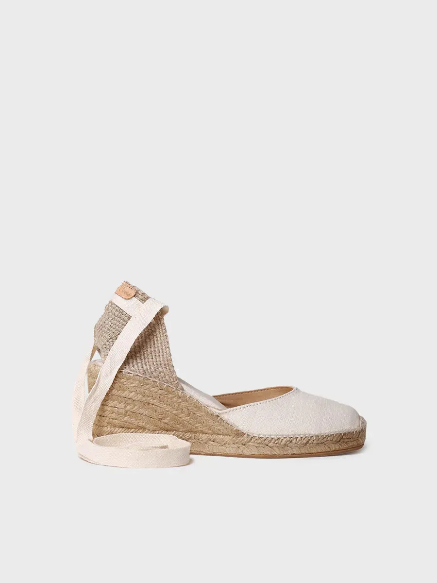 Toni Pons Calonge espadrilles compensées écru vegan