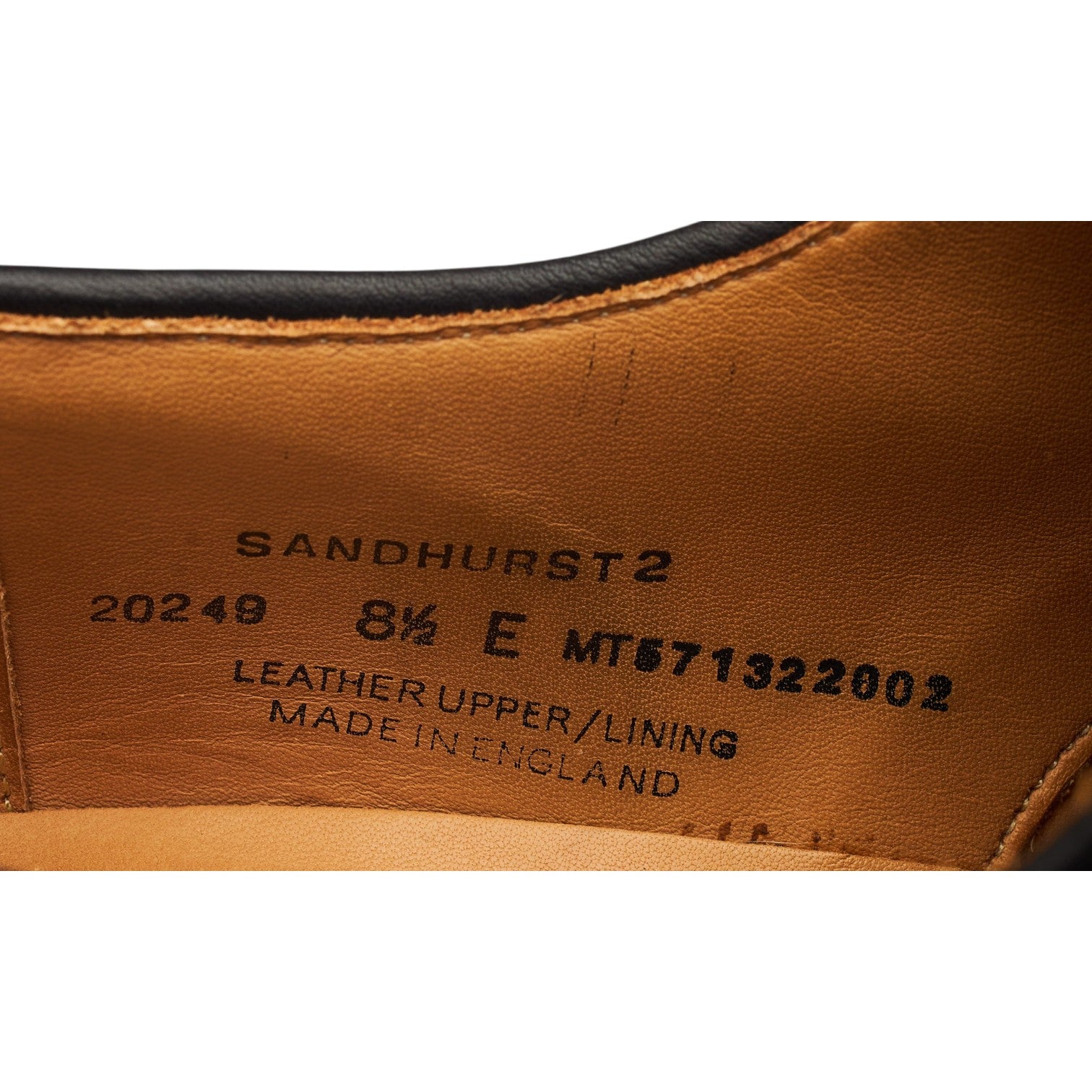 Crockett & Jones Sandhurst 2 derby suède noir 8,5 UK