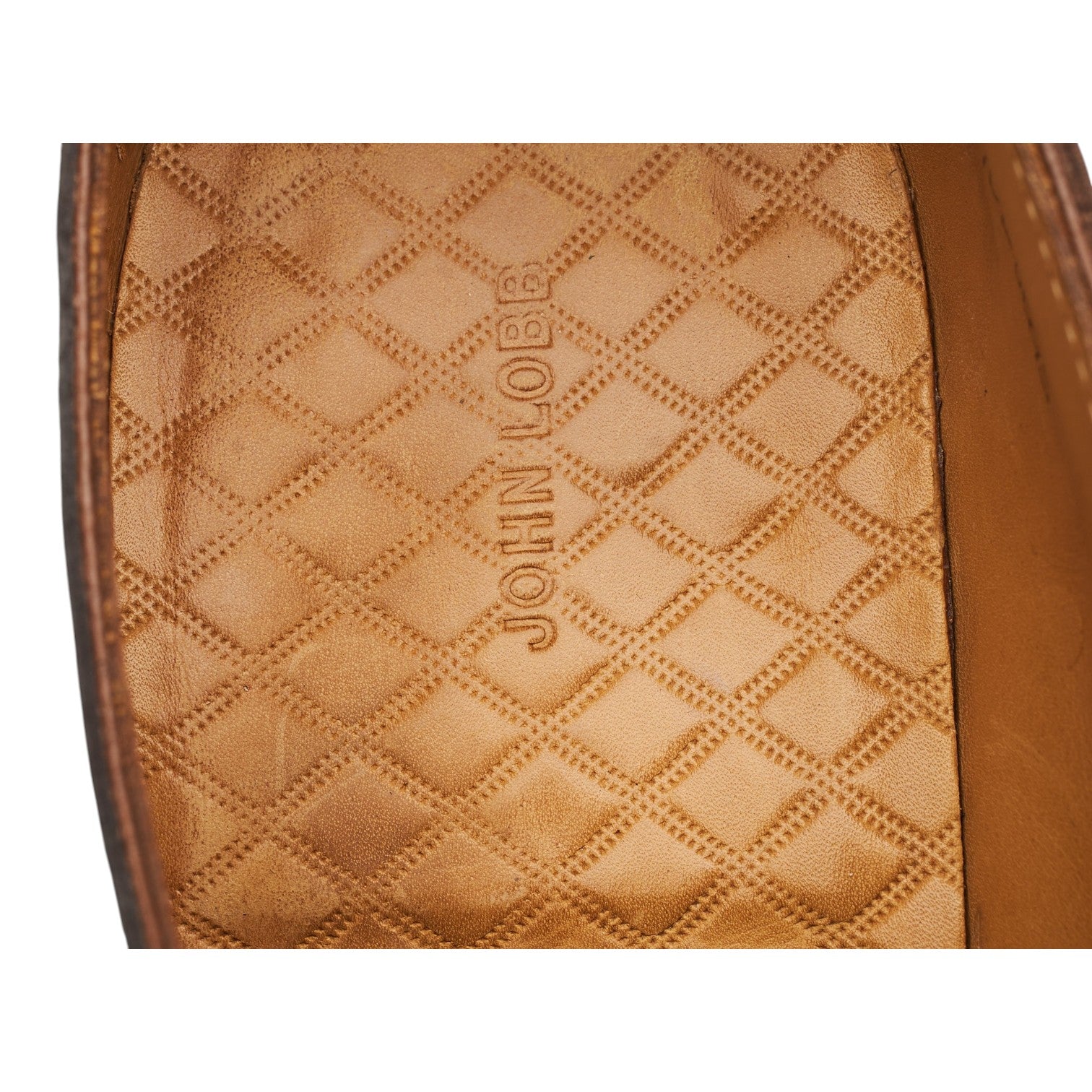 John Lobb Weldon derby cuir grainé marron UK 10