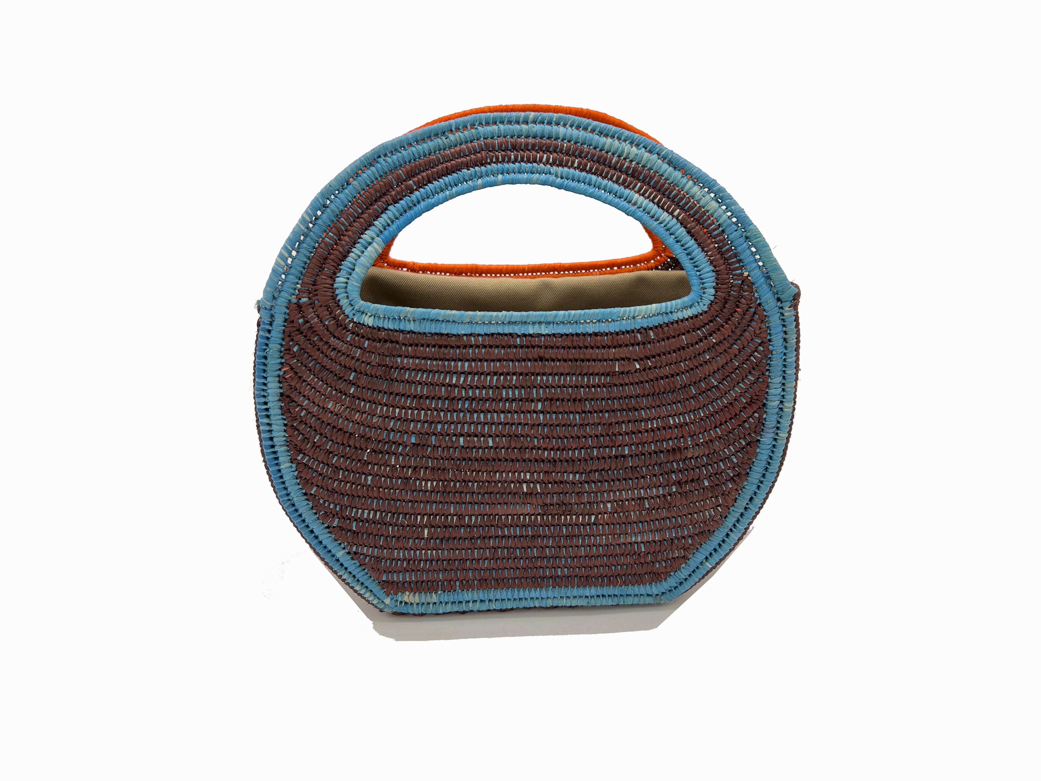 Contre-Allée Agadir sac raphia naturel 20 cm