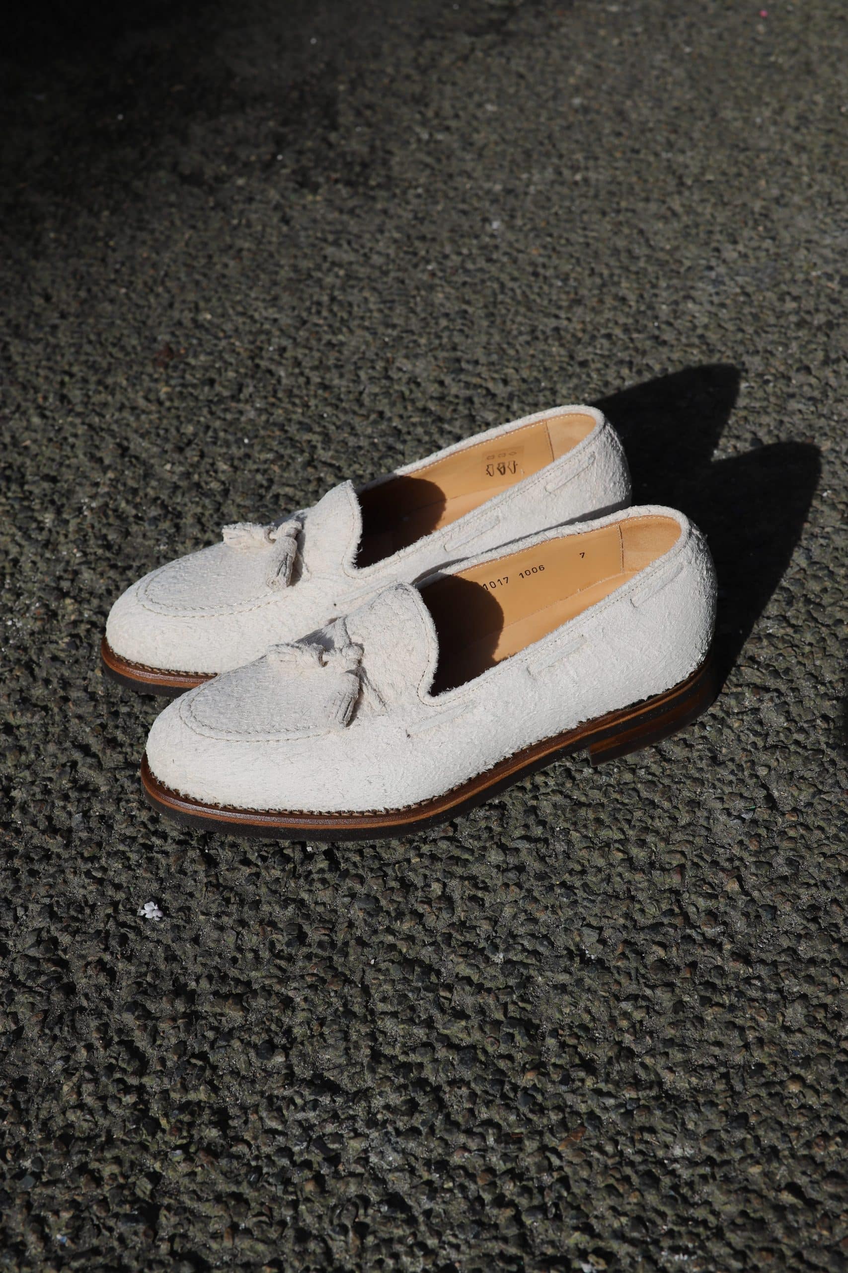 Malfroid Goodwood mocassins pompons daim cousu Goodyear