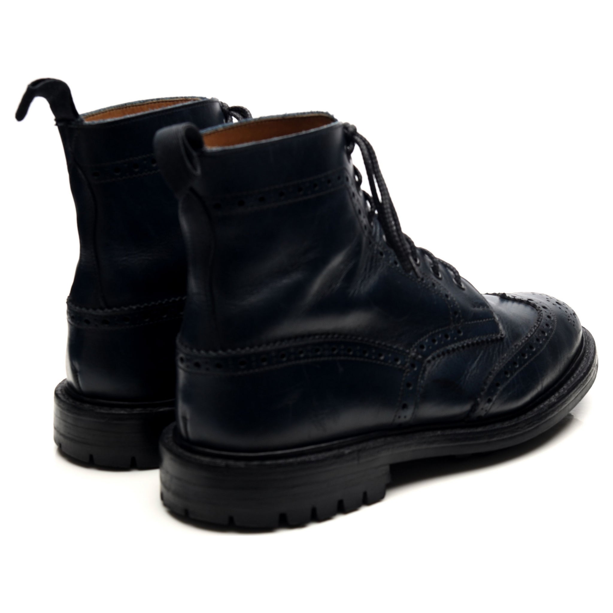 Tricker's Stow bottines cuir bleu marine 9 UK