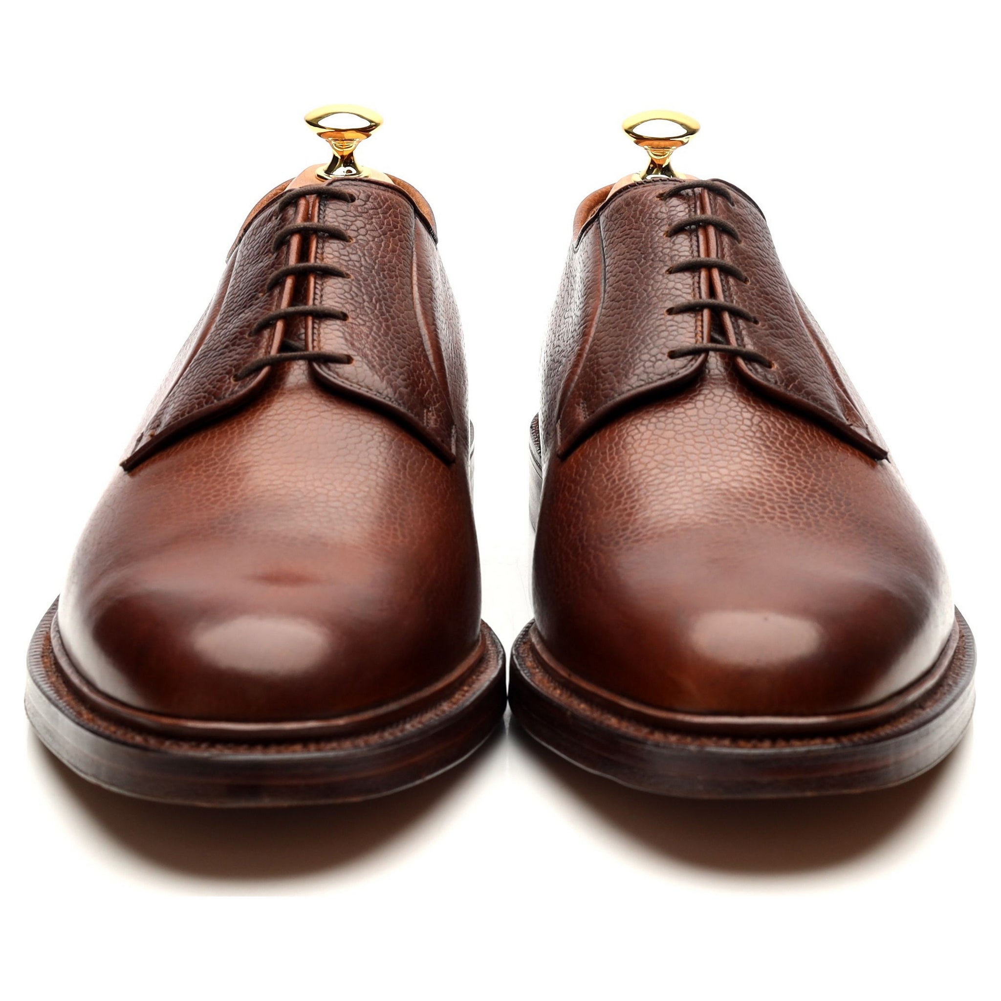 Crockett & Jones derby cuir marron UK 11 E grainé