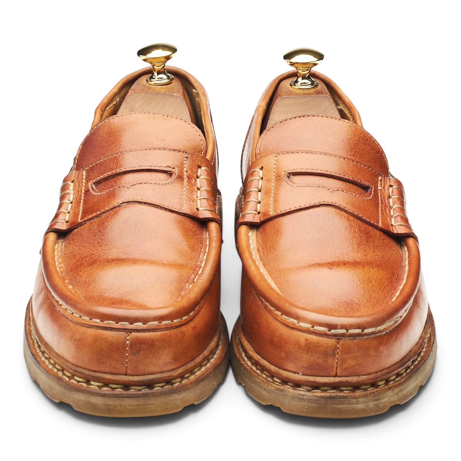 Paraboot Reims mocassin cuir marron clair UK 7