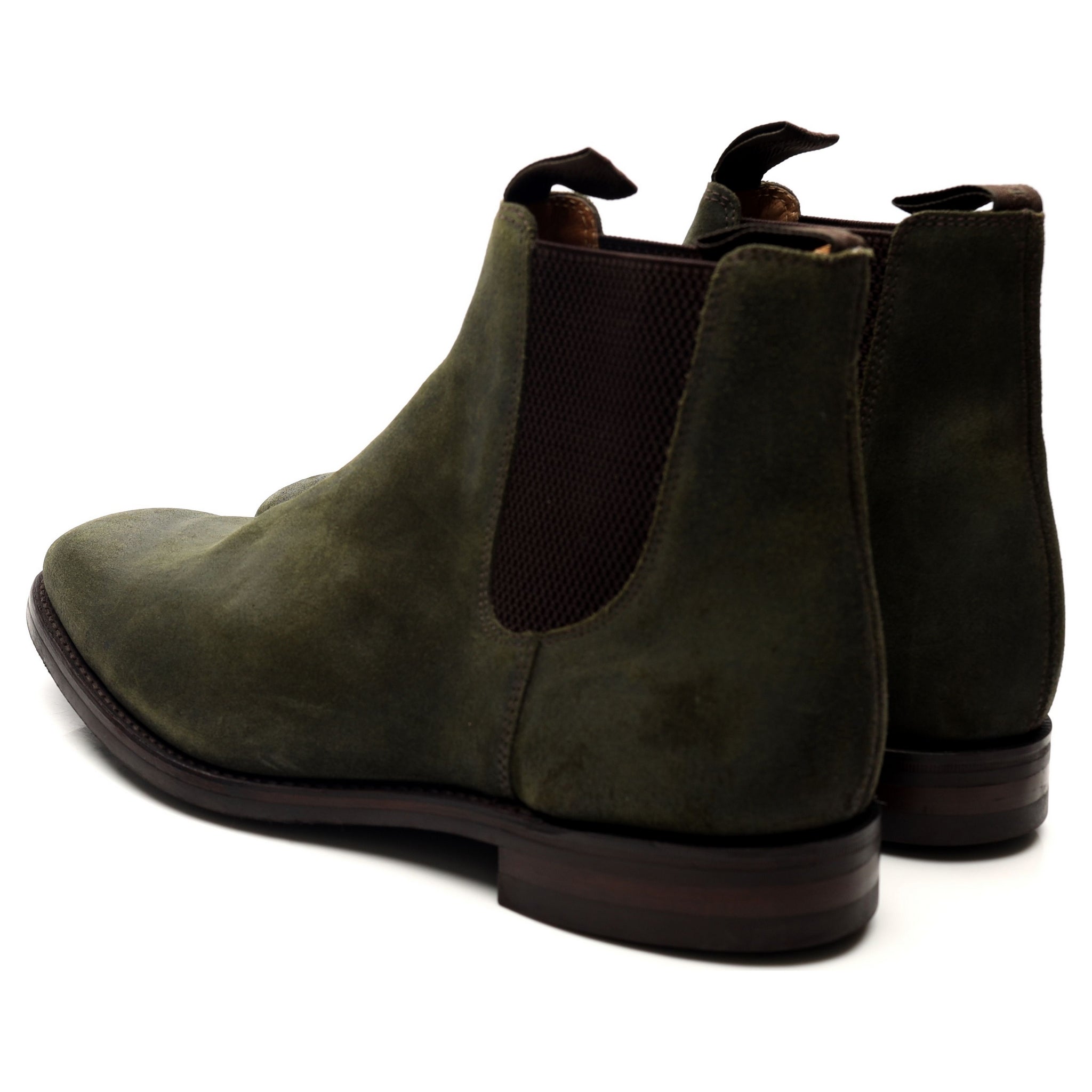 Loake Chatsworth bottine chelsea daim vert 12 large