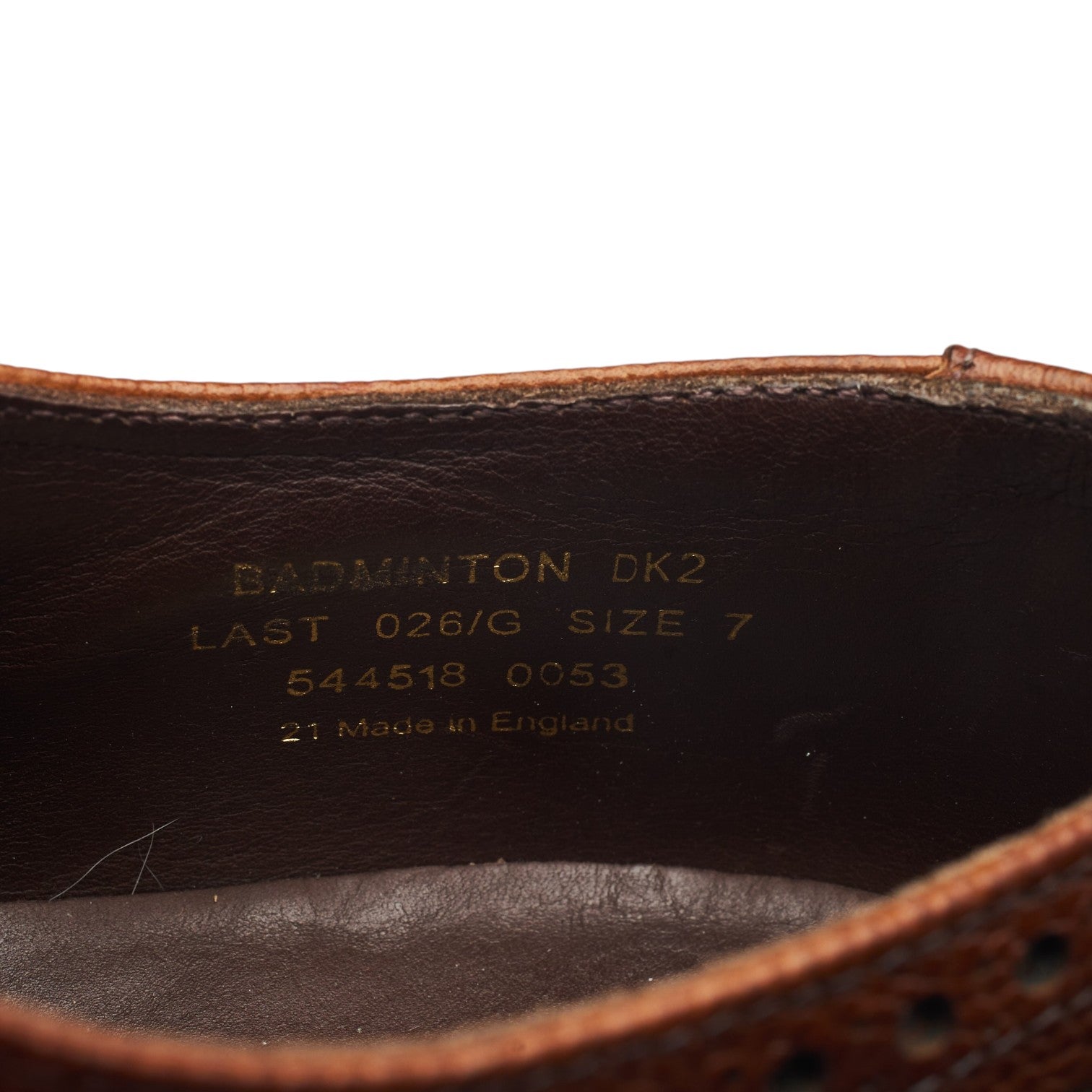 Loake Badminton 2 derby brogues marron 7 cuir