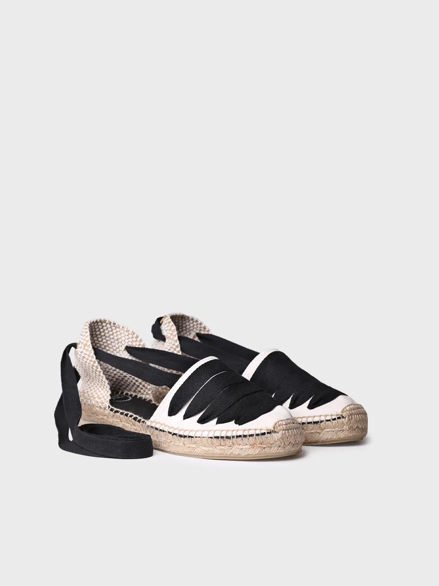 Toni Pons Gavet-CU espadrilles lacets noires vegan