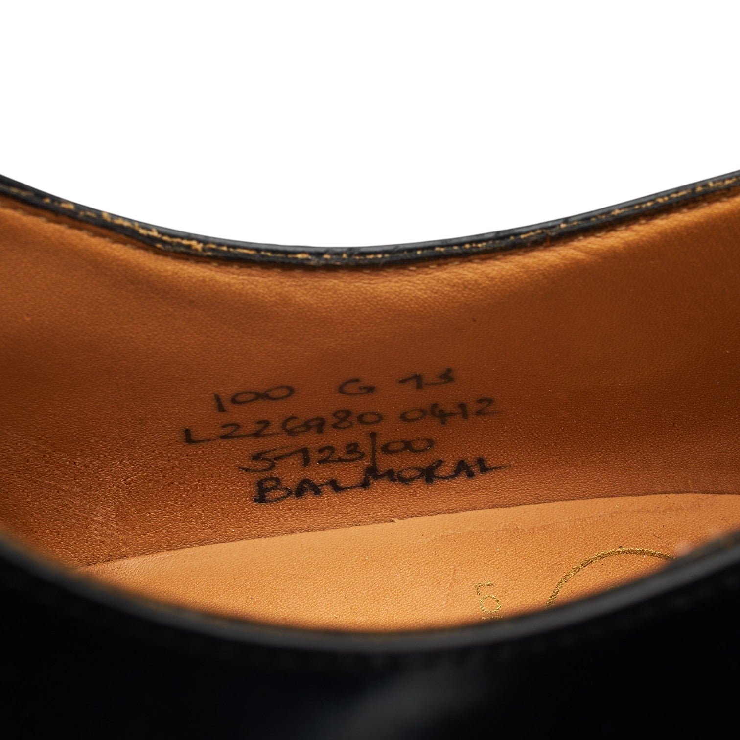 Church's Balmoral Richelieu cuir noir 10 G
